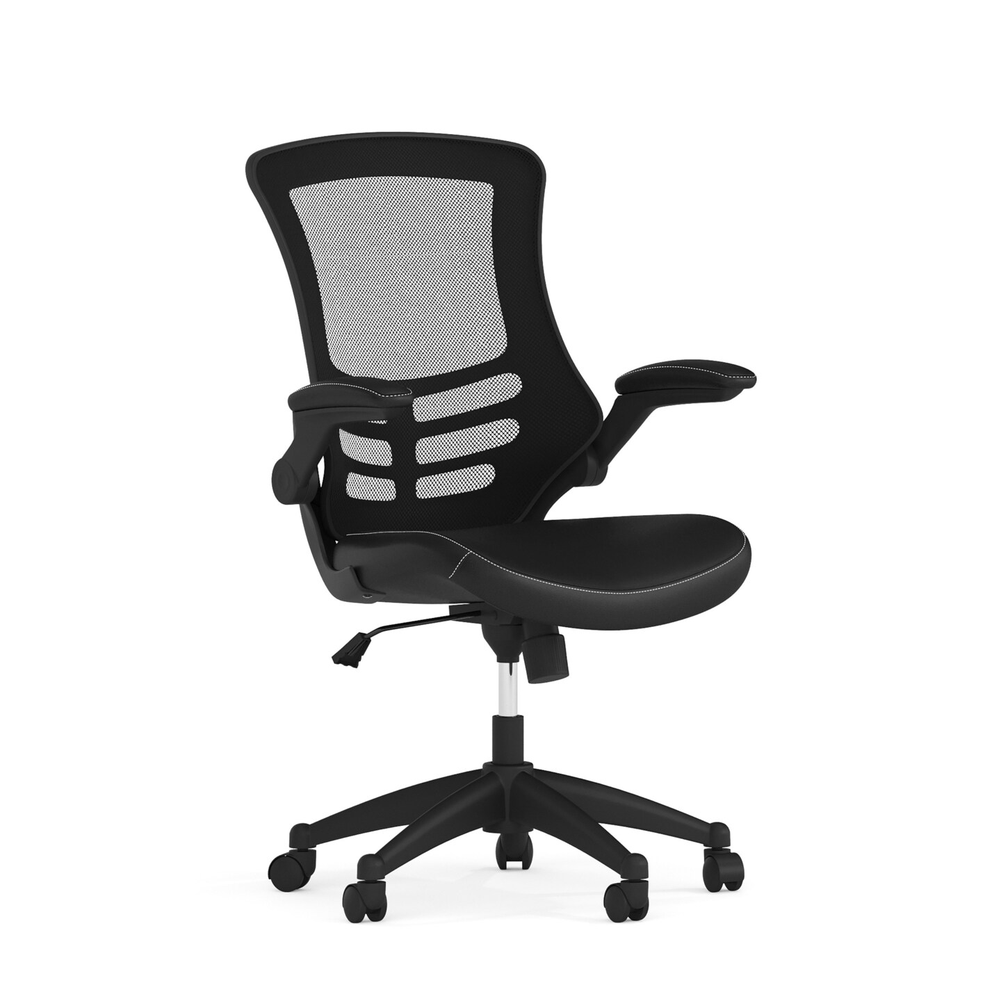Emma and Oliver Mid-Back Mesh Swivel Ergonomic Task Office Chair with Flip-Up Arms