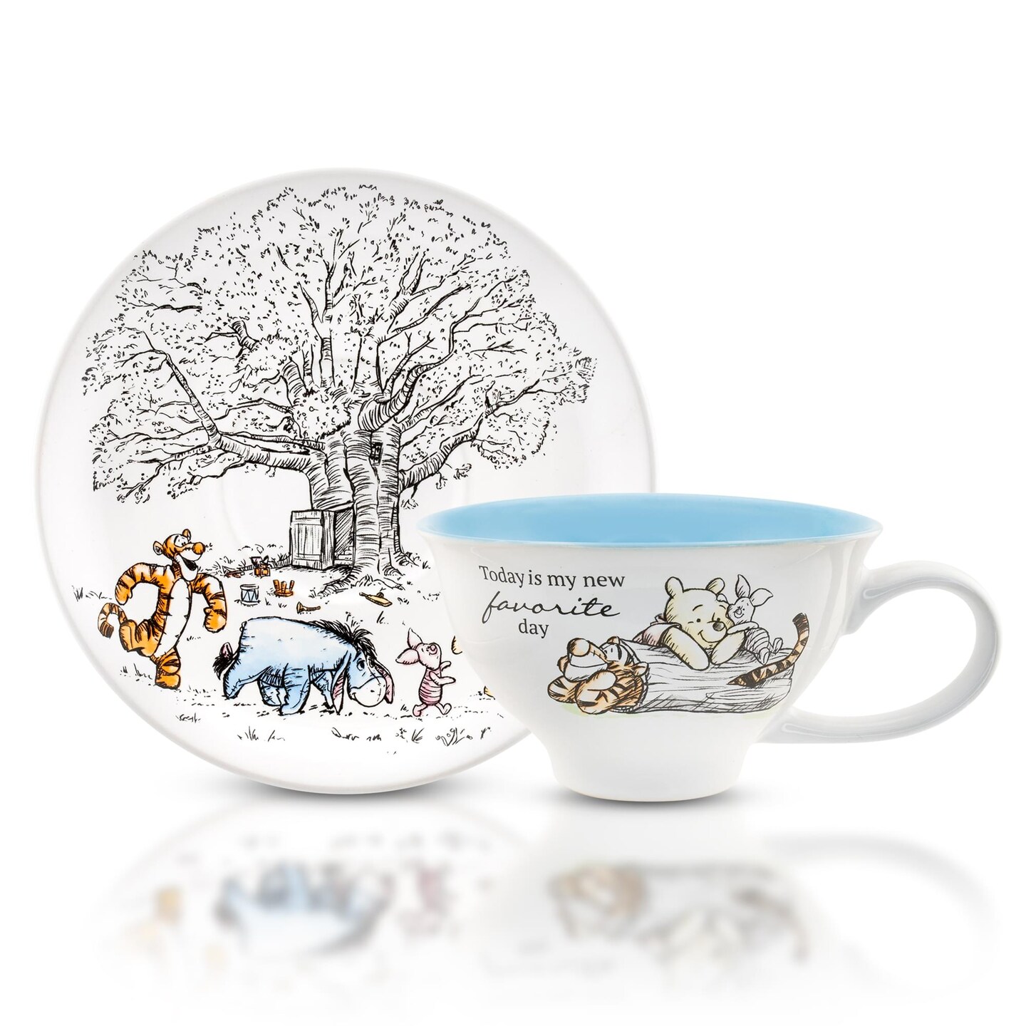 Disney Winnie The Pooh And Friends Ceramic Teacup and Saucer Set