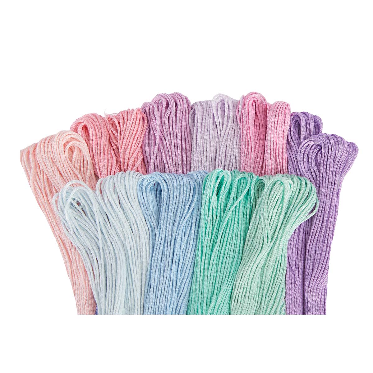 Craftways Icy Pastels Value Floss Pack, 20 Skeins Floss, Color: Multi ...