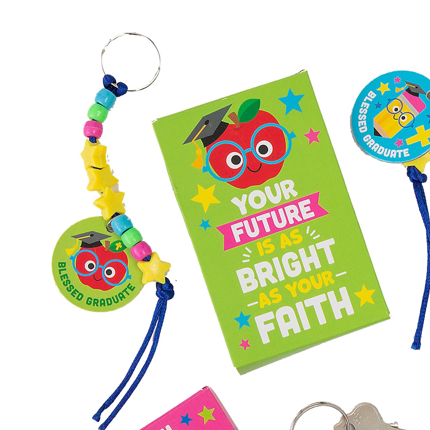 Blessed Graduate Kids&#x2019; Keychain Craft Kit 12 Pack