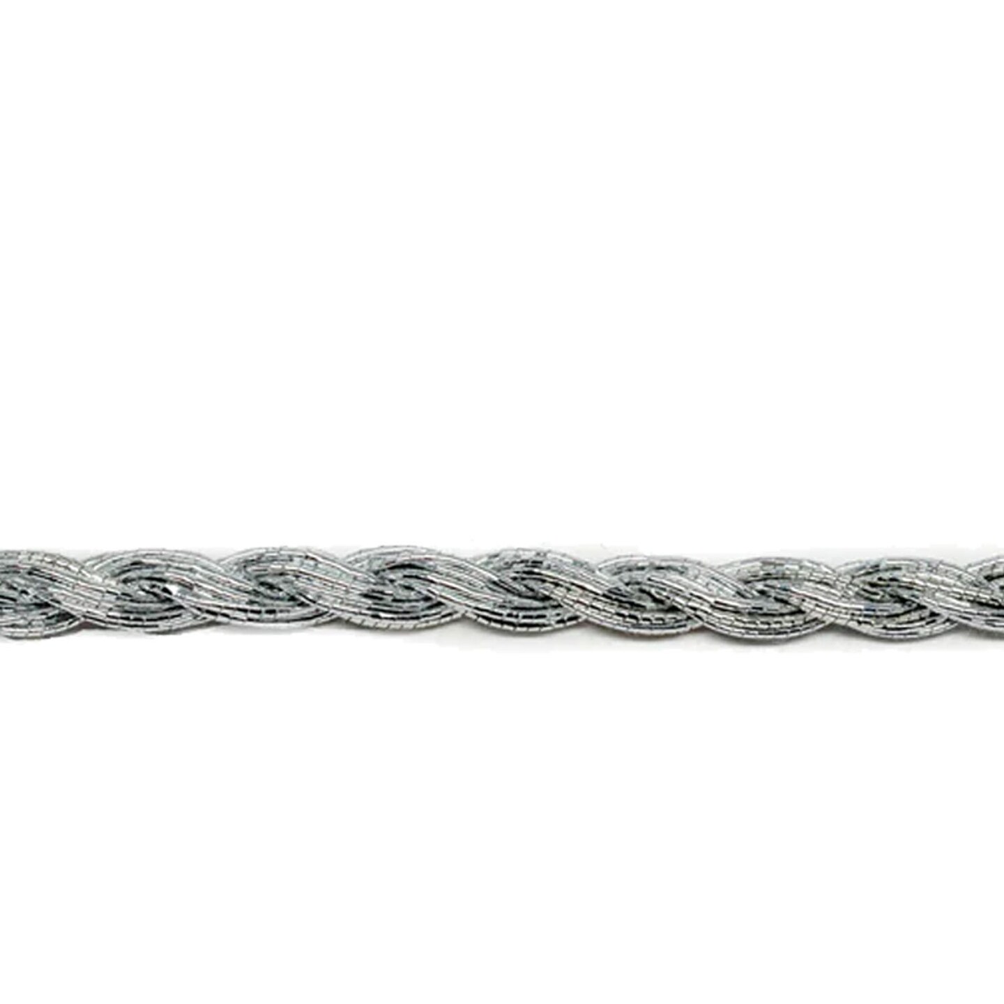 1 Yard Twisted Metallic Silver Cord Decorative DIY Craft Cord 1 inch Width