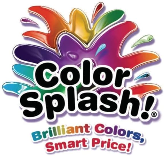Liquid Watercolor Paint, 6 Vivid Colors, 8-oz Flip-Top Bottles, for All Watercolor Painting, Use to Tint Slime, Clay, Glue, Shaving Cream, Non-Toxic. Pack of 6.