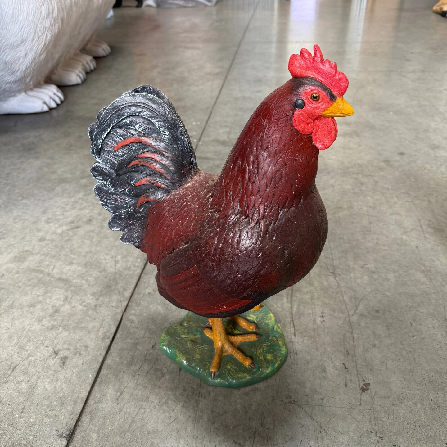 Rooster Life Size Statue