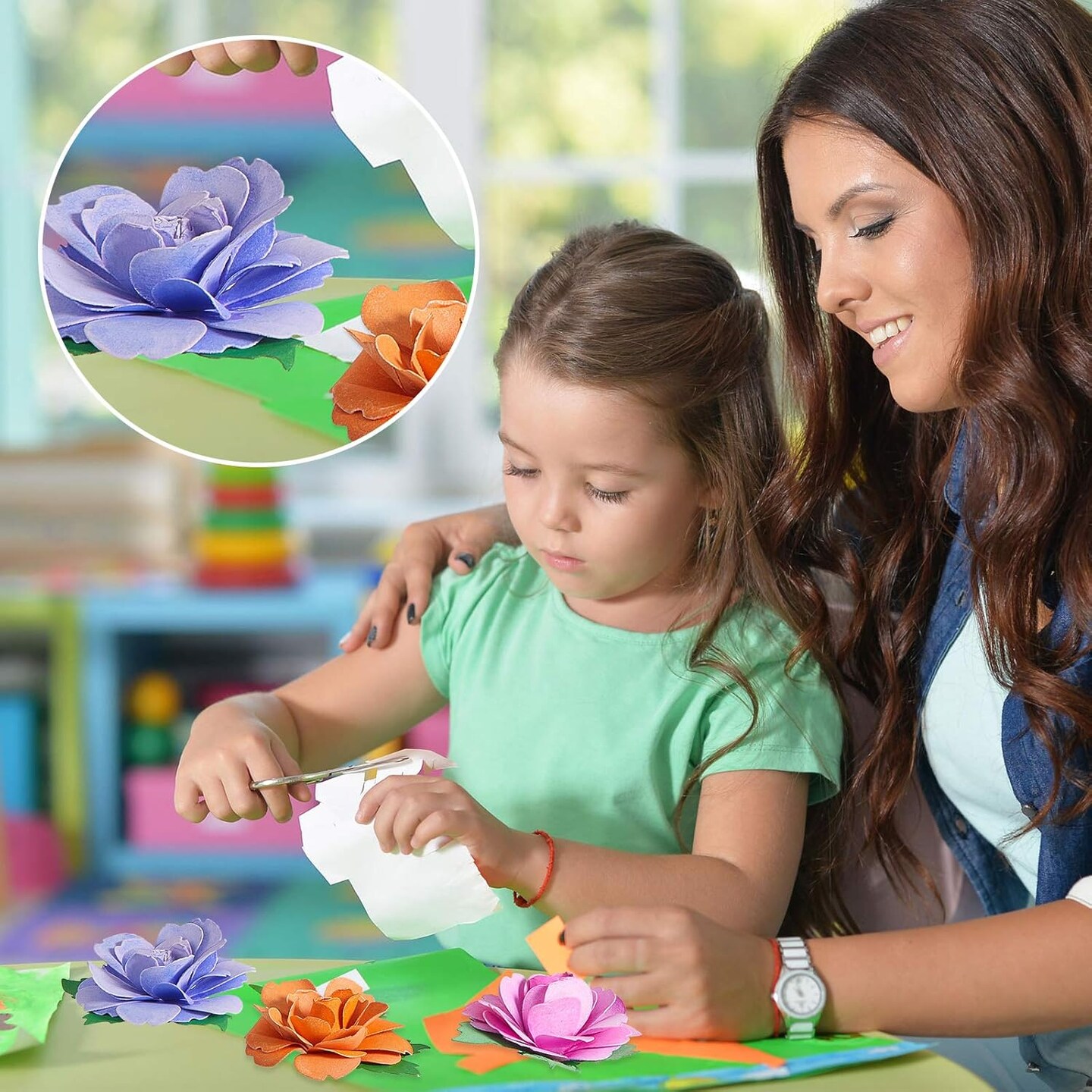 2 Sets Flower Metal Cutting Dies Flower Leaves Embossing Stencil 14 Styles 3D Die Cuts Stencil