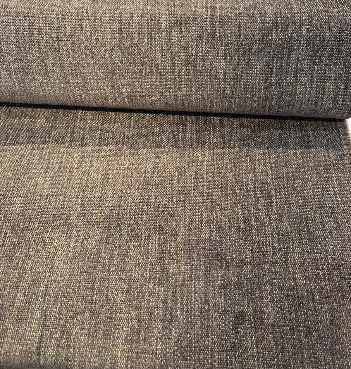 1 Yard Harvest Brown Tweed Chenille Upholstery Fabric Soft Cotton Viscose 56 Inch Width