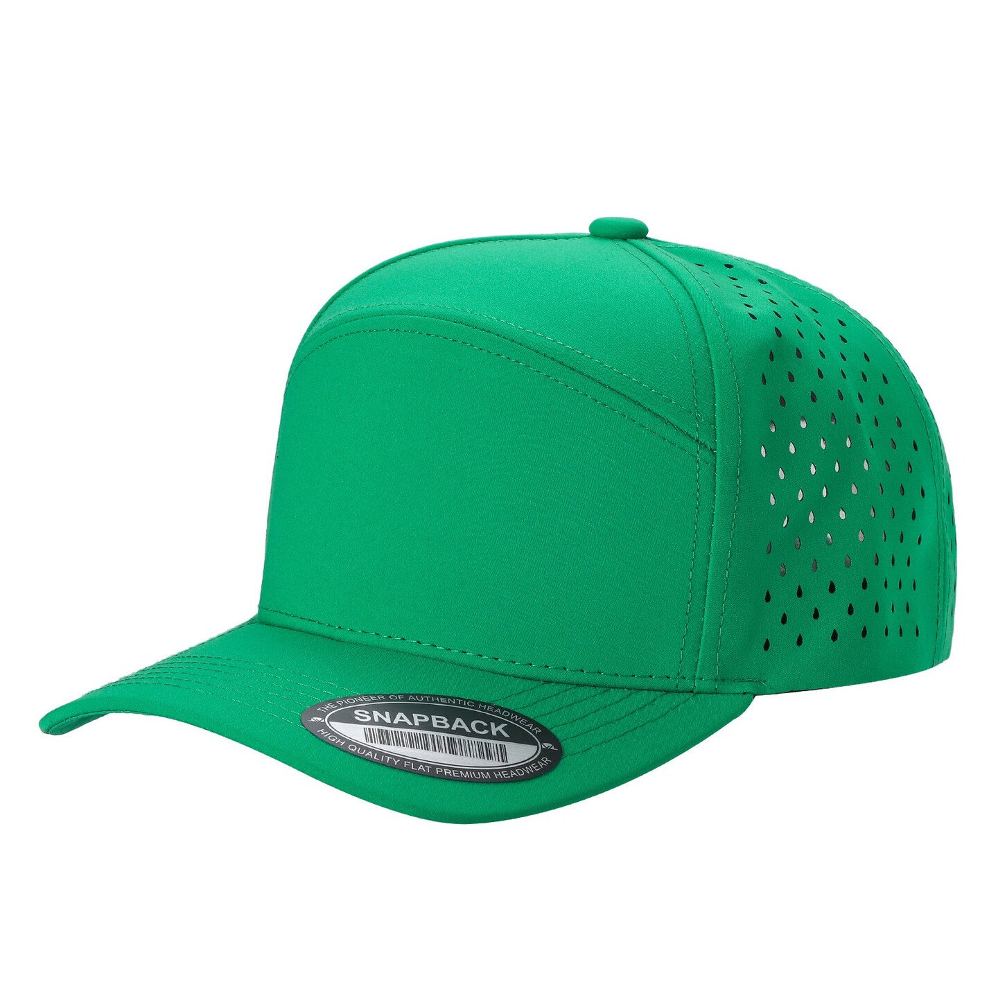 12 Pack 6 Panel Laser Vented Snapback Hats Free Shipping, Color