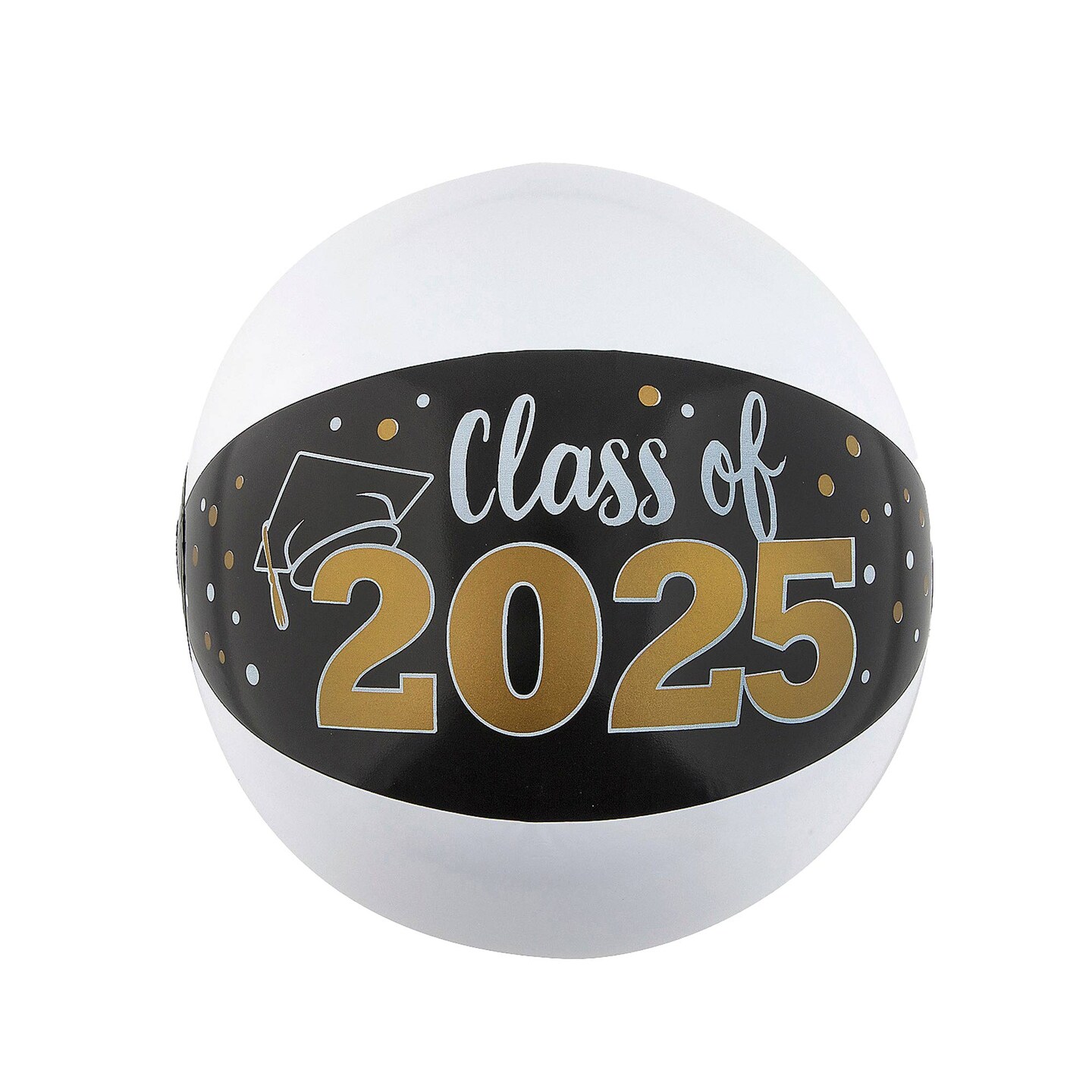 Inflatable 11&#x22; Medium Class of 2025 Vinyl Beach Balls 12ct