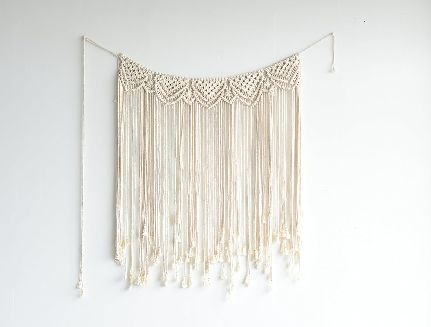 Macrame Wall Hanging Boho Wedding Hanger Cotton Handmade Wall Art Home Wall Decor