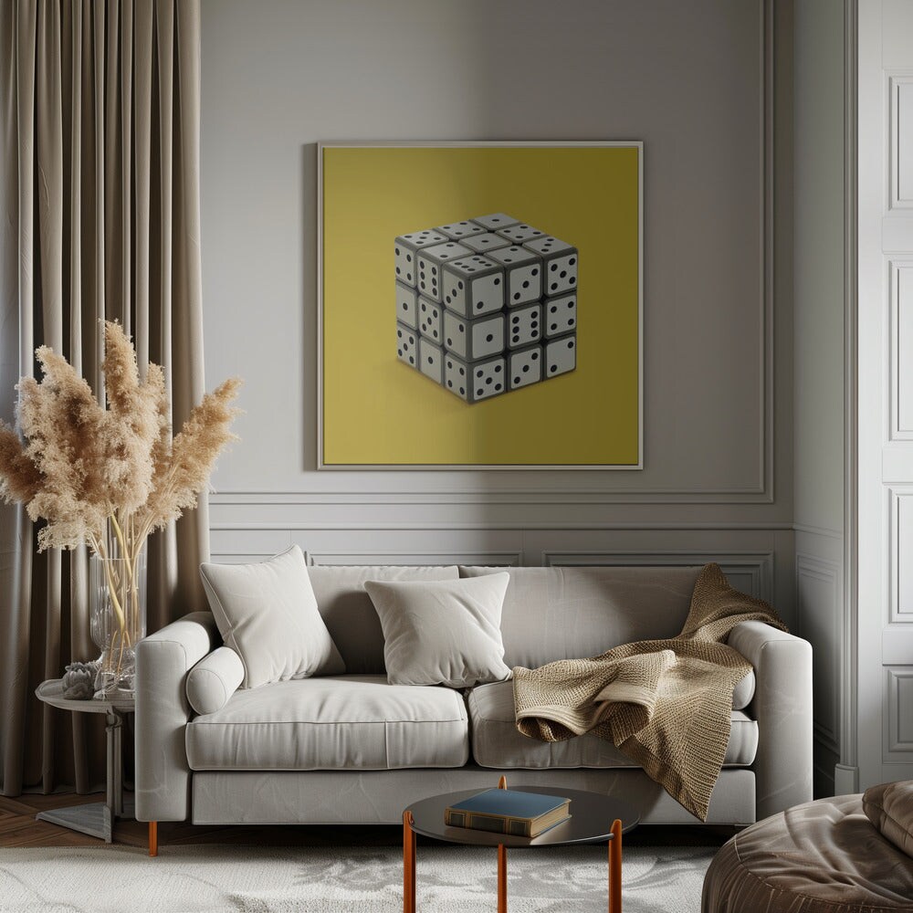 Not Rubik&#x27;s cube Square Canvas Art | Modern Home Wall Decor 24x24 Canvas - Corporate Office Art