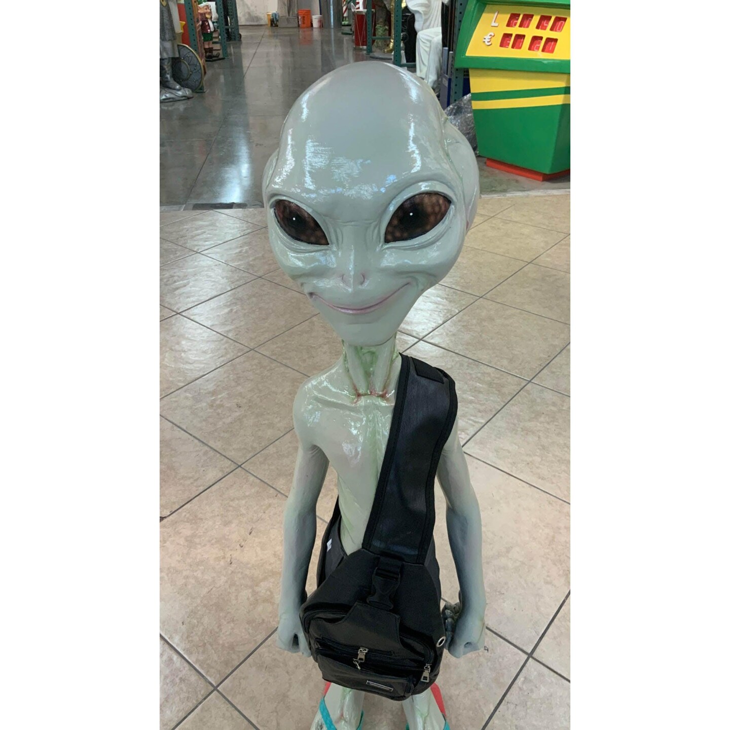 Alien Paul With Satchel Life Size Statue