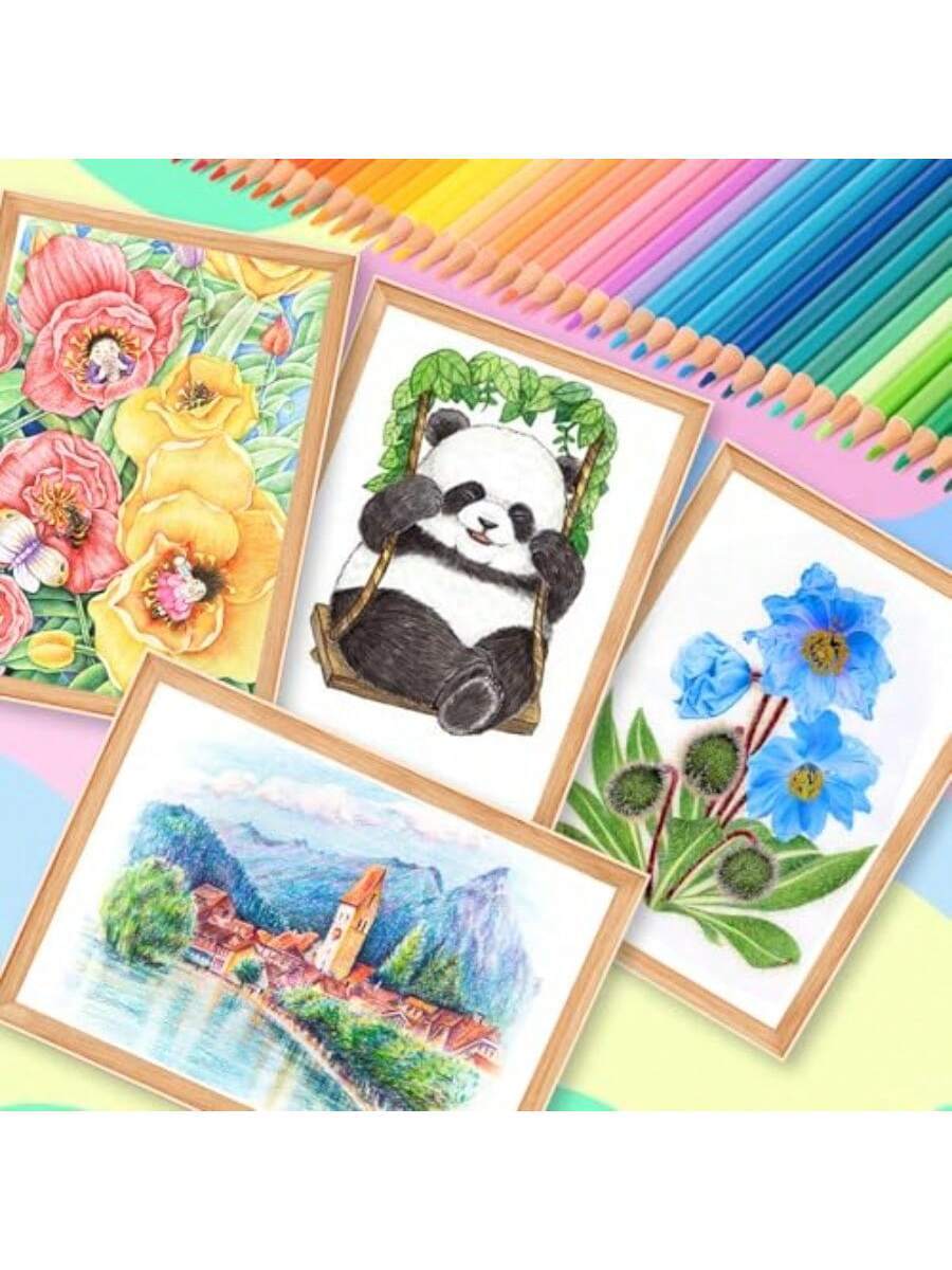 72-Count Colored Pencils for Adult Coloring Books, Soft Core Drawing Pencils