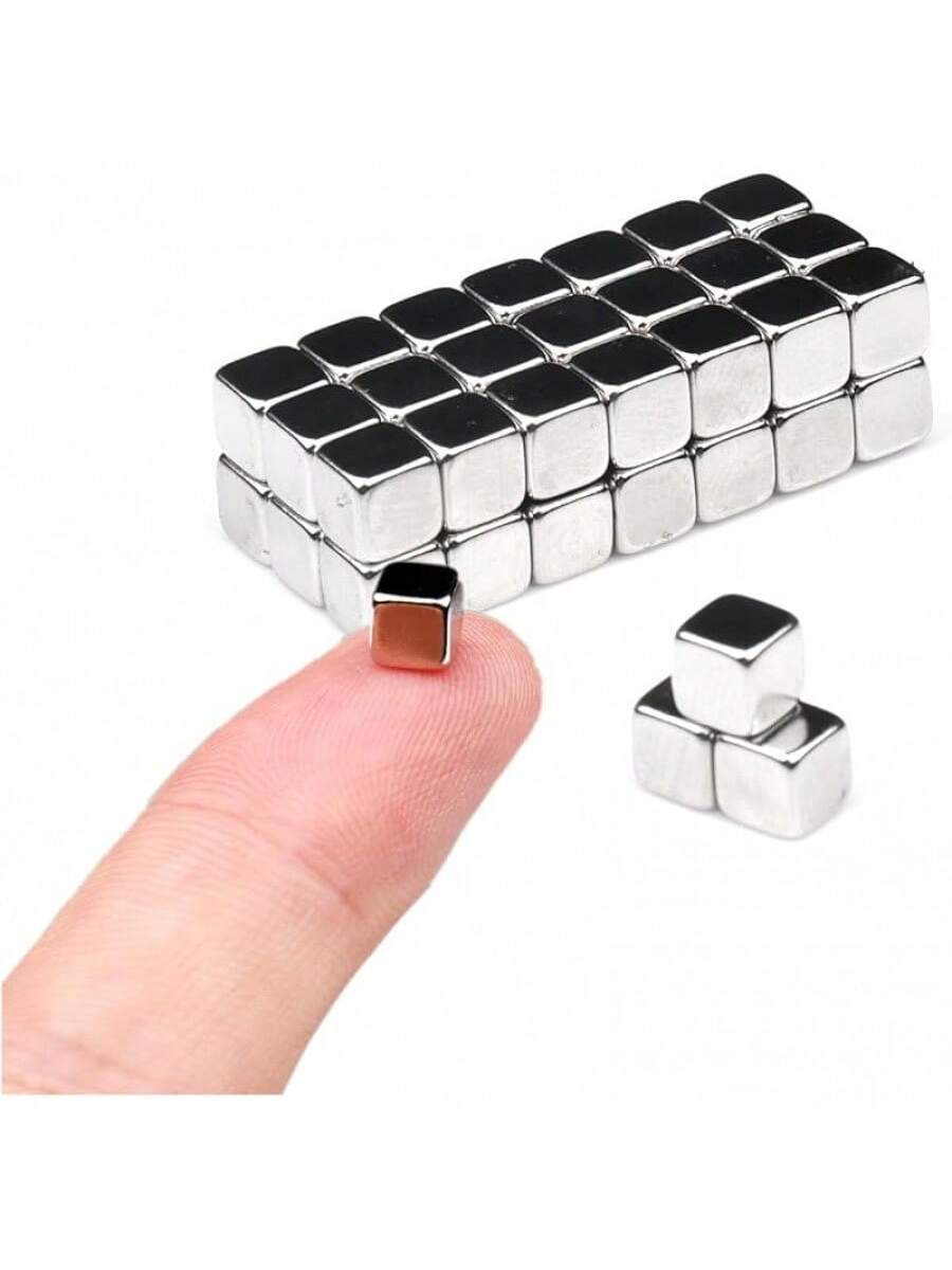 45 Pack Small Square Cube Magnets, Fun Magnets Tiny Magnets for Crafts