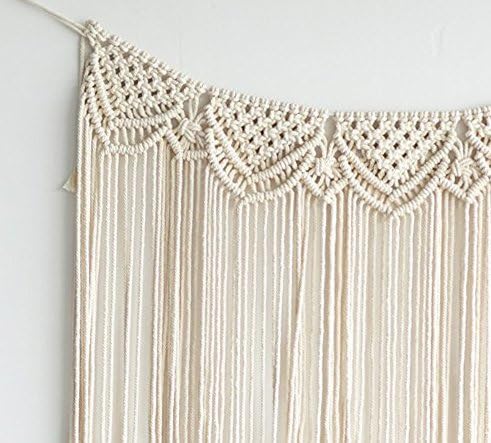 Macrame Wall Hanging Boho Wedding Hanger Cotton Handmade Wall Art Home Wall Decor