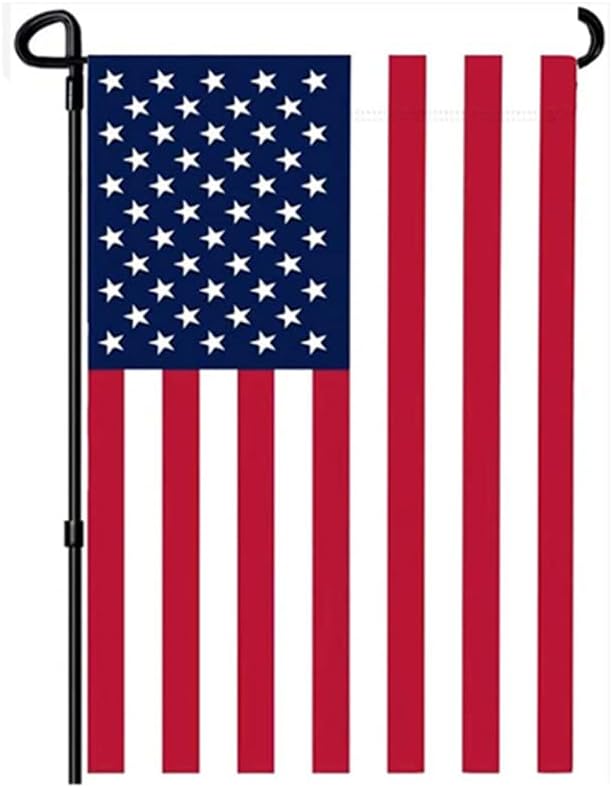 American Flag USA Garden Flag 12 x 18 Inches - Polyester Double Sided Printed Small American Flags for Yard (Flag Only)