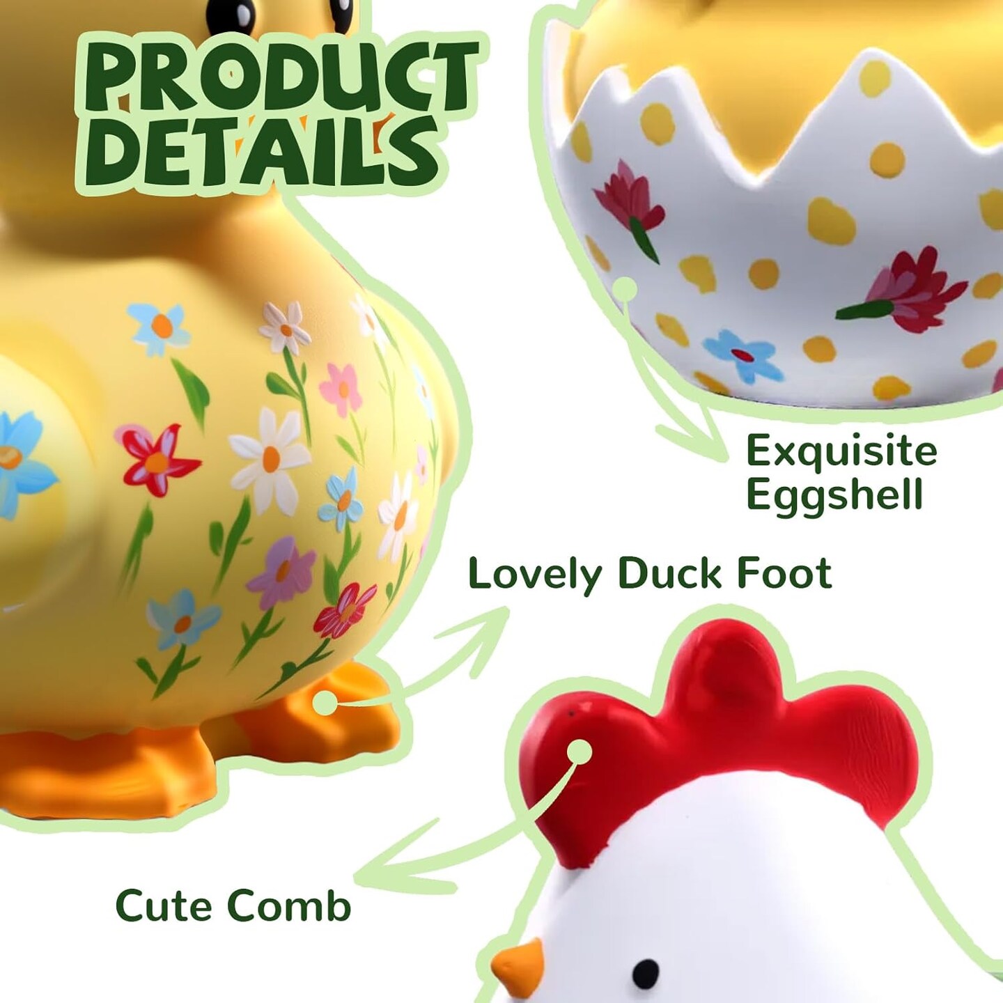 LET’S Resin 3pcs Animal Resin Molds, Large 3D Chick & Duck Resin Molds Silicone, Flexible Effortless Demoldable Epoxy Molds for Resin Casting, Soap, Candle, Flowers Preservation