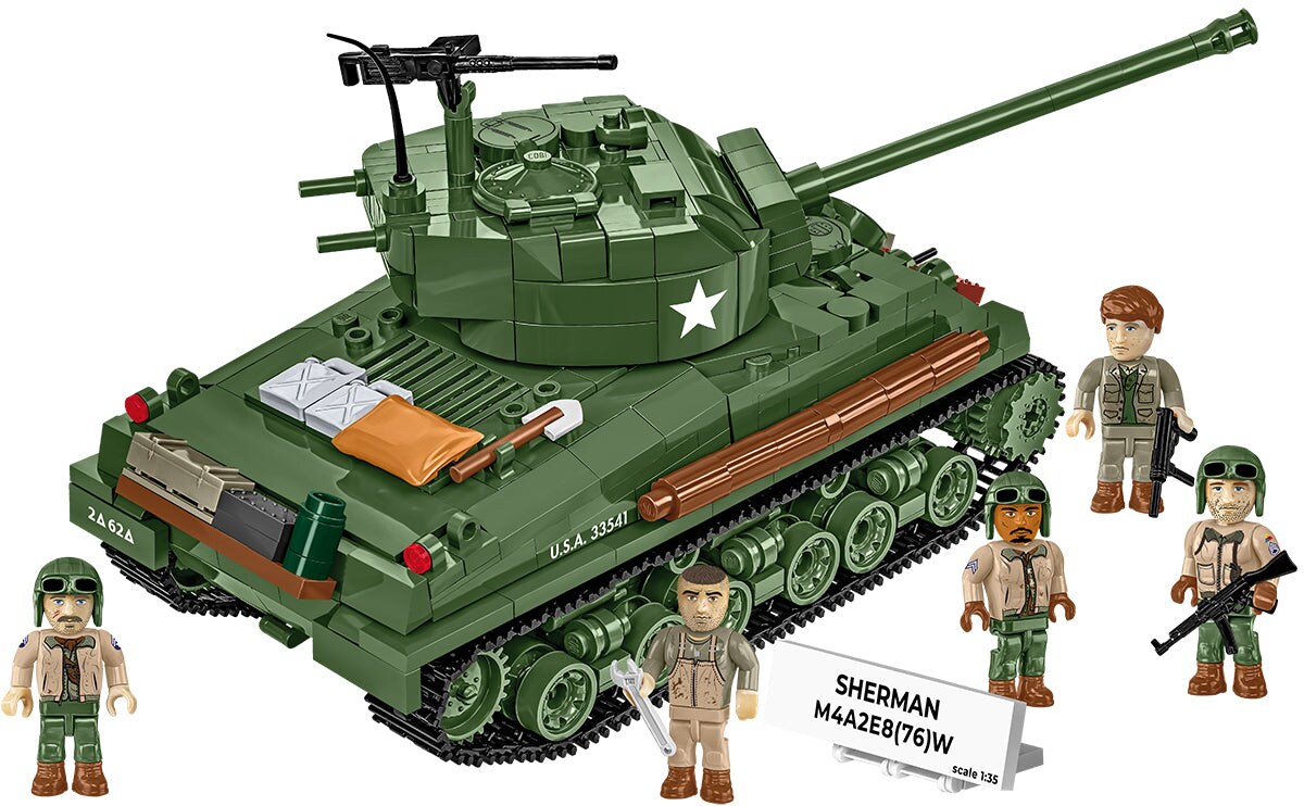 COBI Historical Collection WWII M4A2E8 Sherman &#x22;Easy Eight&#x22; Tank Model