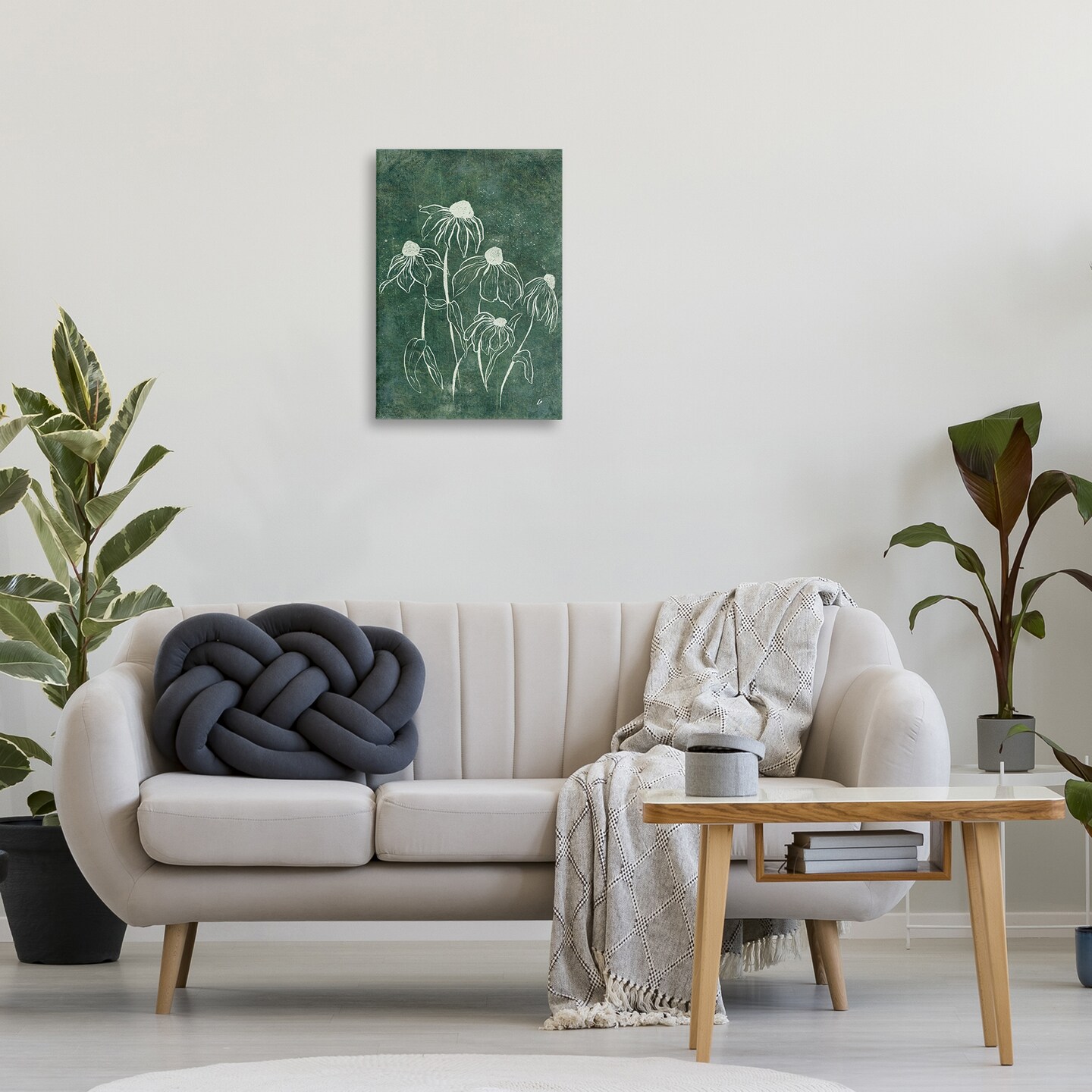 Stupell Industries Echinacea Garden Blooms Canvas Wall Art Design by Lydia Orange