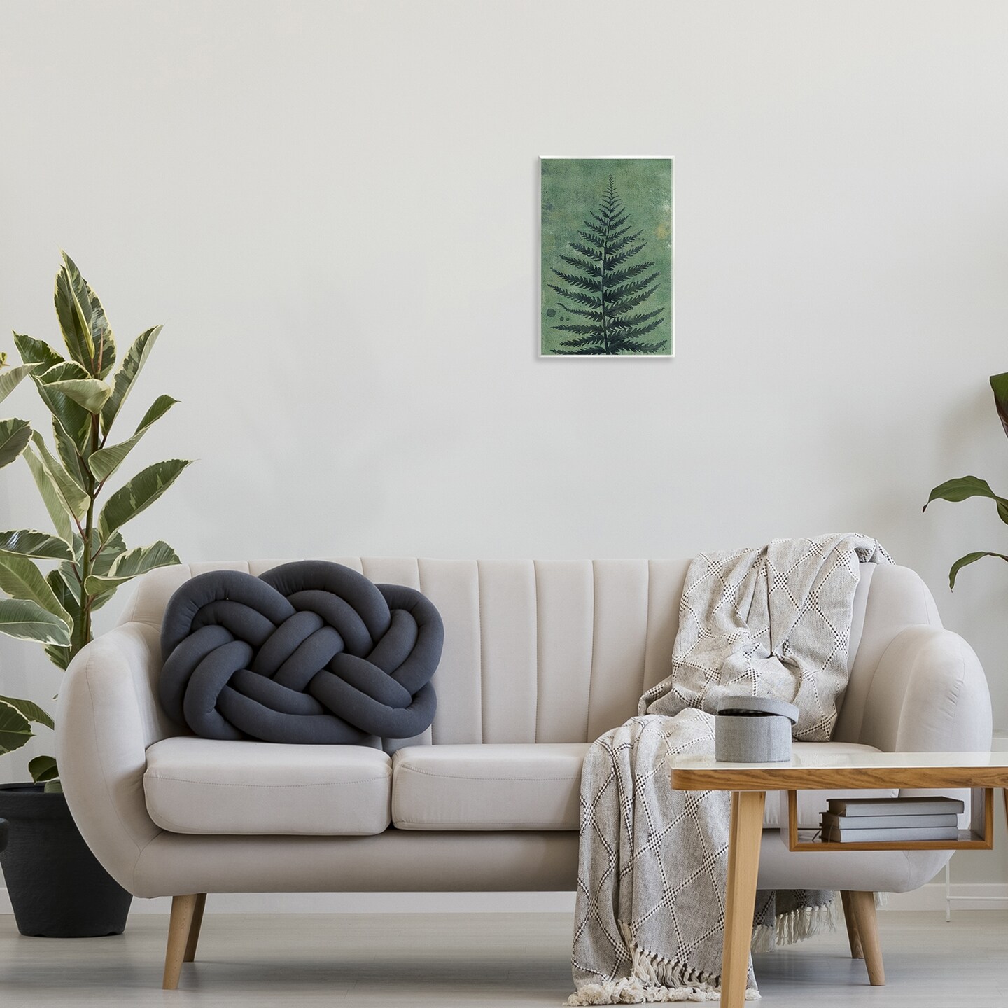 Stupell Industries Rustic Fern Impression Wall Plaque Art Design by Lydia Orange