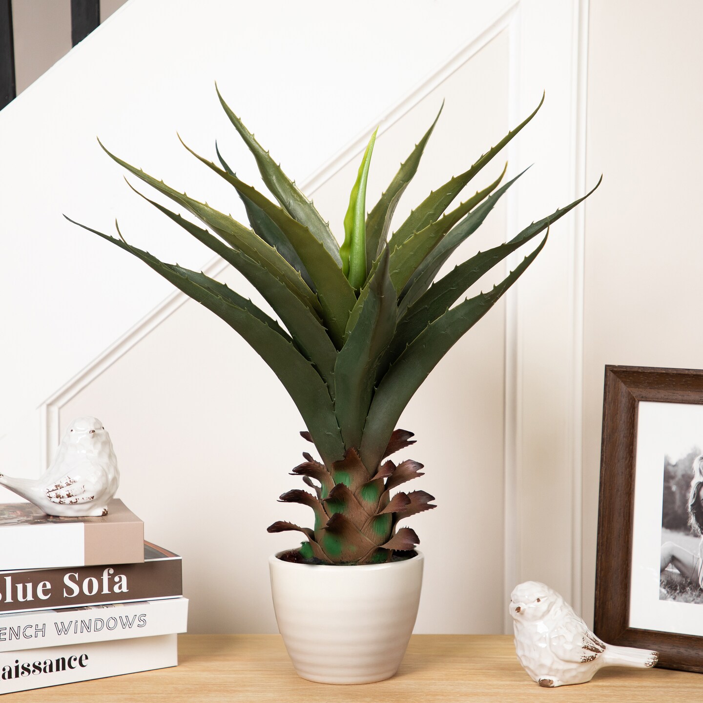 Northlight Artificial Potted Aloe Plant - 24", Color: Green | Michaels