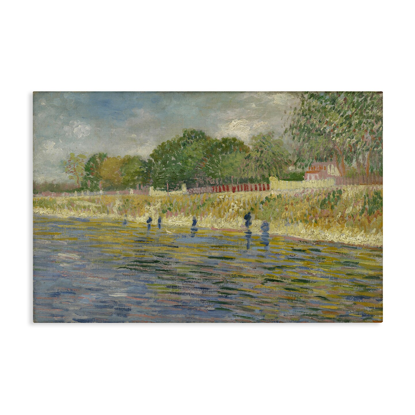 Stupell Industries Classic Van Gogh River Landscape Canvas Wall Art Design by one1000paintings