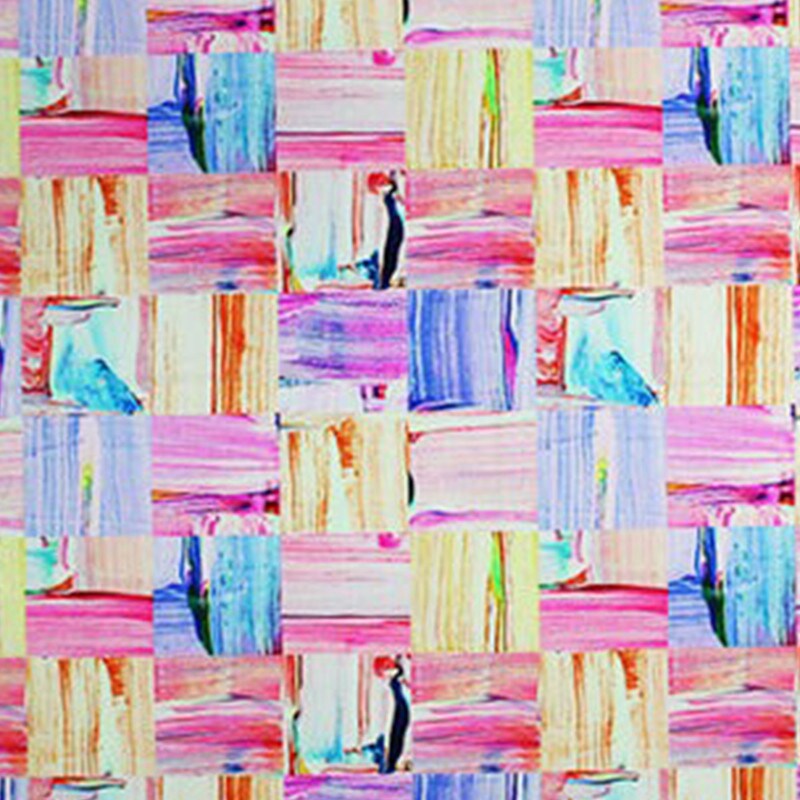 Painted Patchwork Printed Spandex
