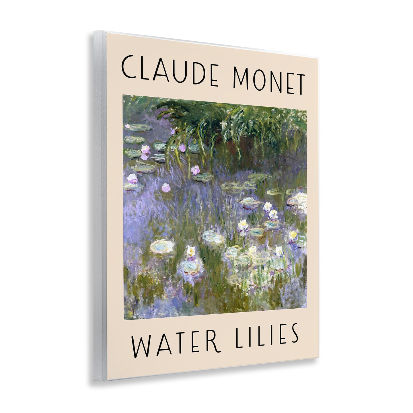 Stupell Industries Classic Monet Water Lilies Wall Plaque Art Design by Daphne Polselli