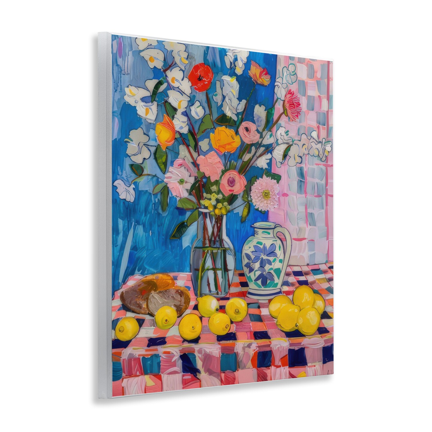 Stupell Industries Florals & Lemons Whimsy Wall Plaque Art Design by LSR Design Studio