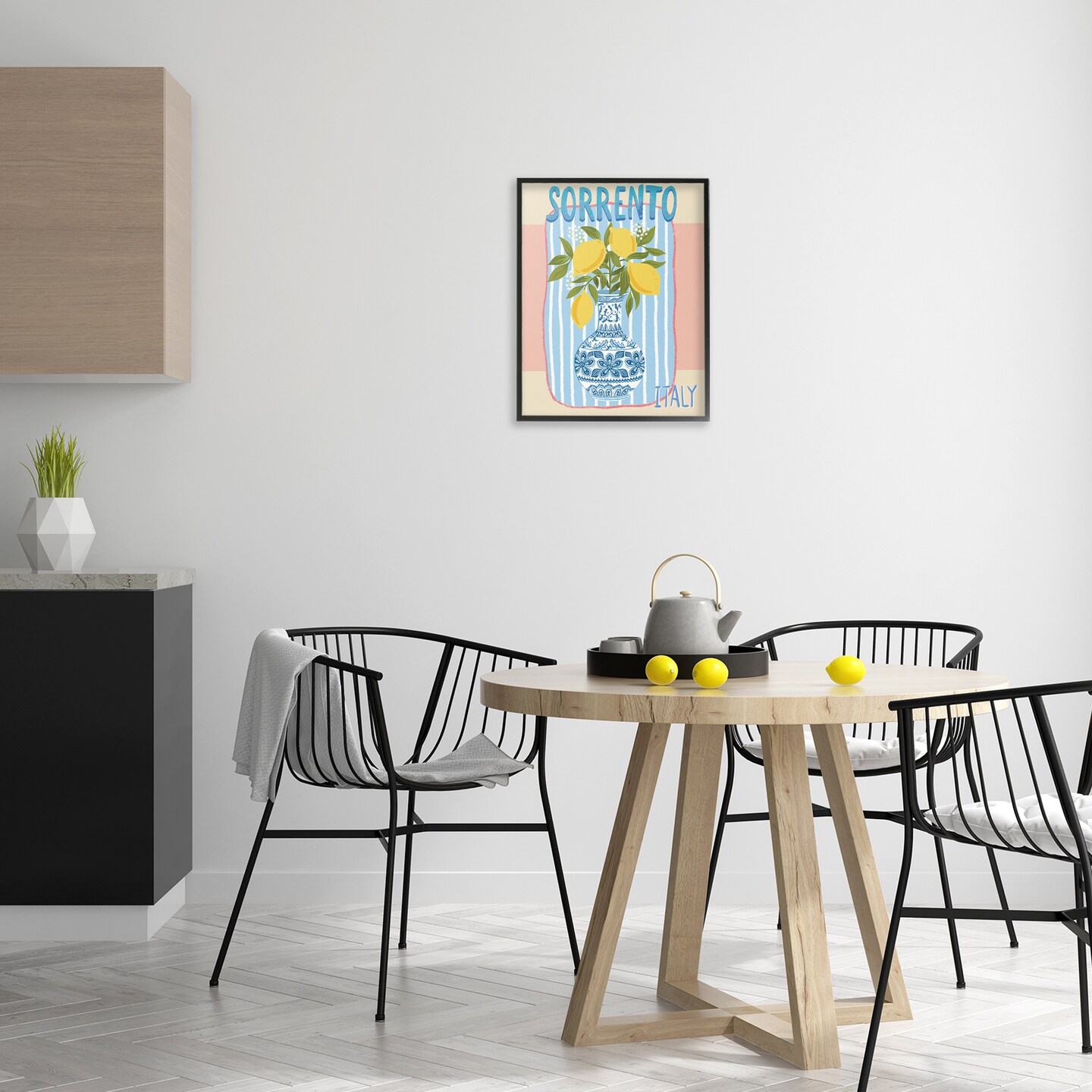 Stupell Industries Italian Summer Lemons Framed Giclee Wall Art Design by Jo Reid