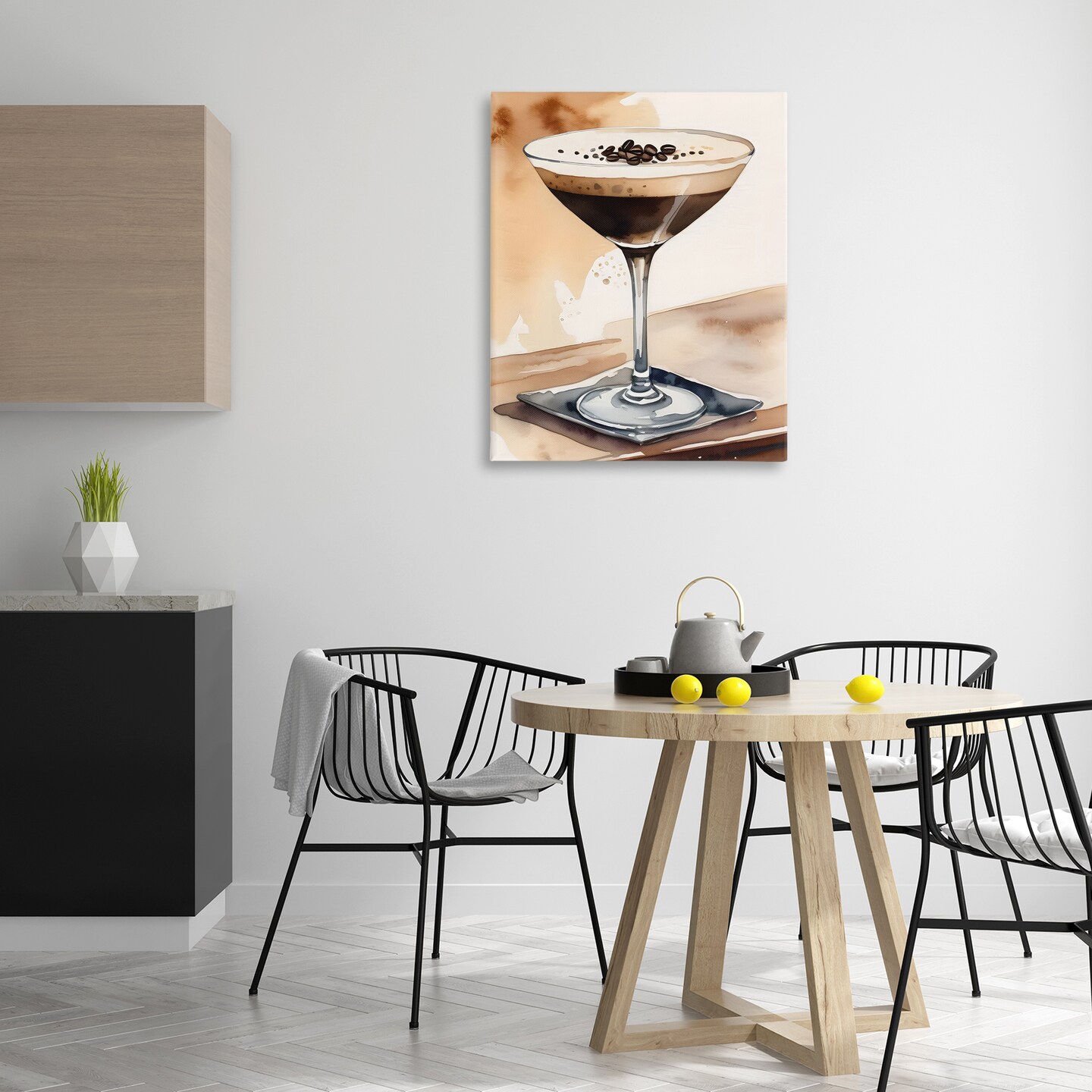 Stupell Industries Espresso Martini Watercolor Canvas Wall Art Design by LSR Design Studio