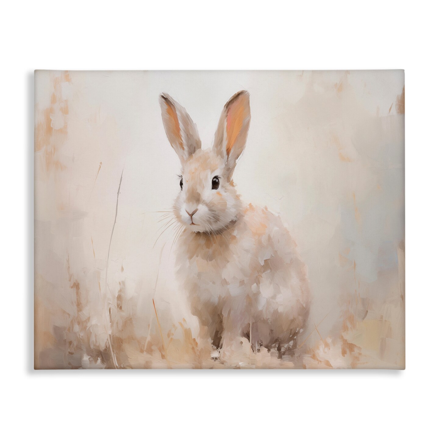 Stupell Industries Brushed Brown Bunny Canvas Wall Art Design by Arlington Prints