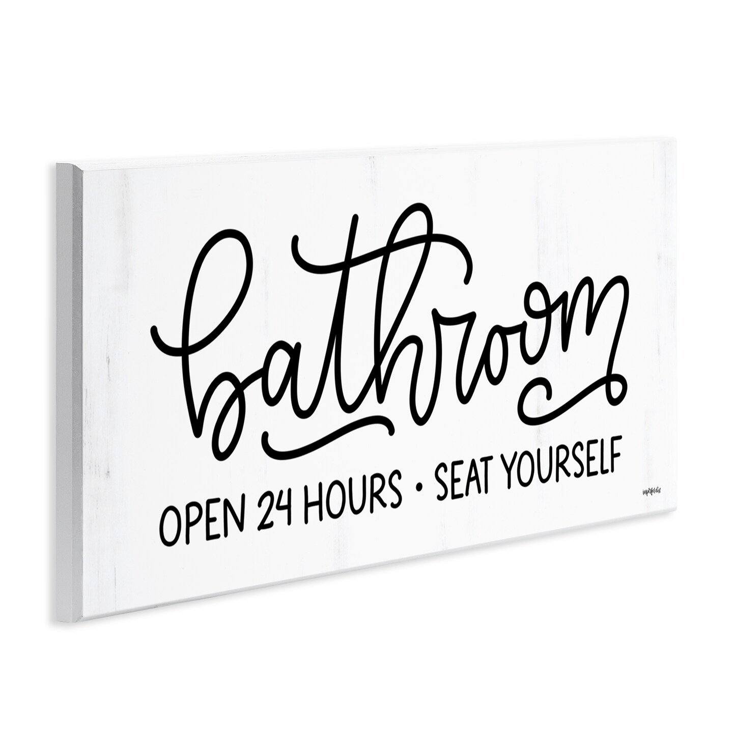 Stupell Industries Bathroom Seat Yourself Wall Plaque Art Design by Imperfect Dust