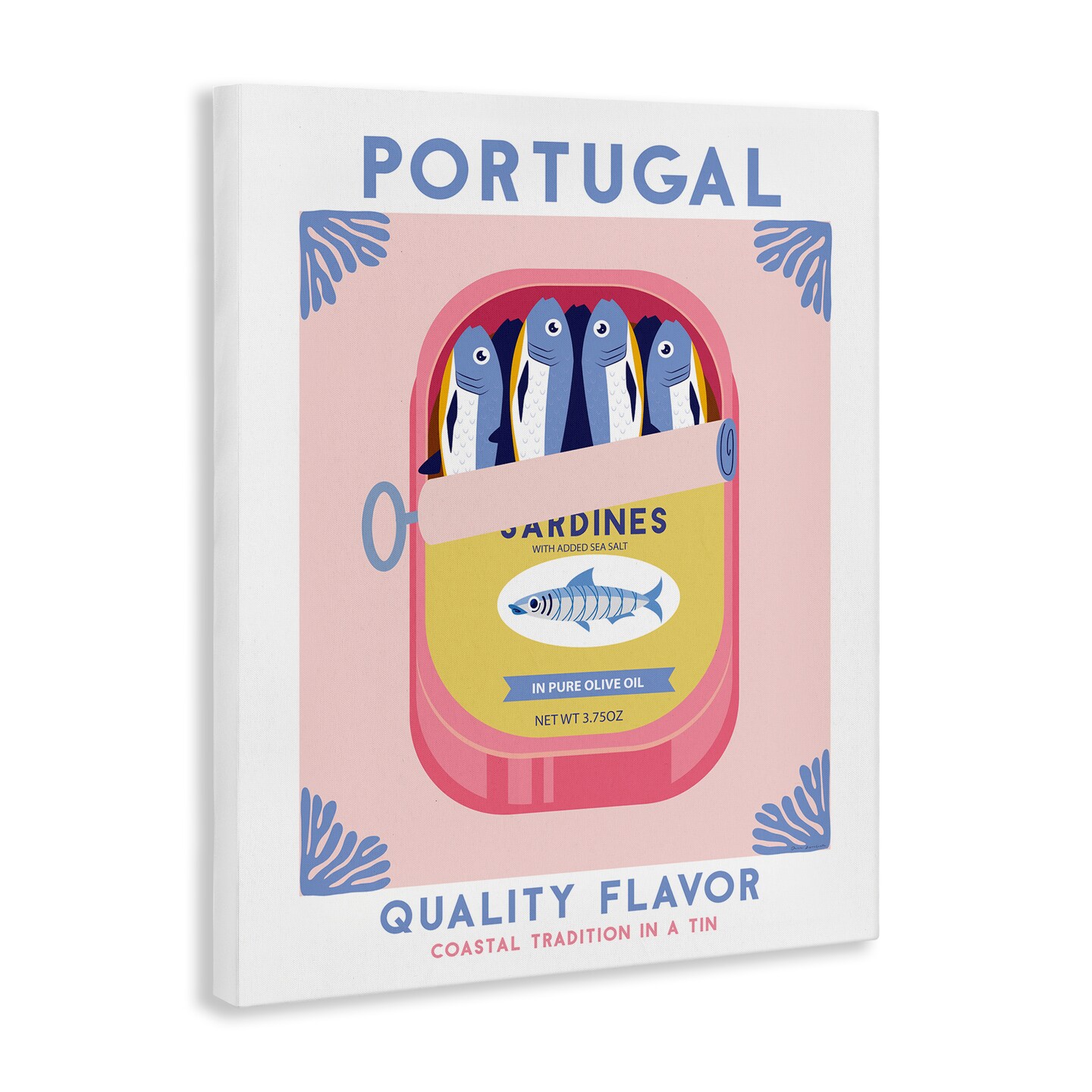 Stupell Industries Portugal Sardine Can Canvas Wall Art Design by Omar Escalante