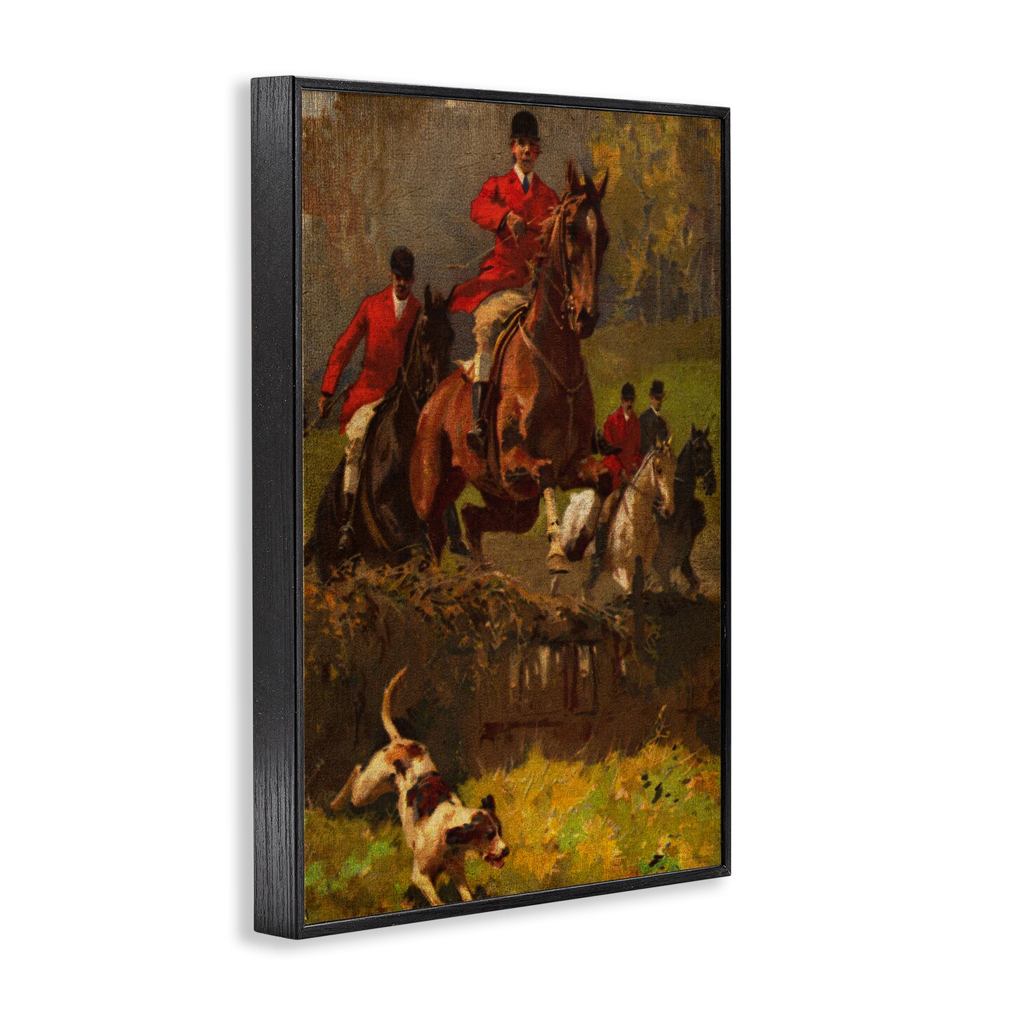 Stupell Industries Classic Hunting Dog Scene Framed Giclee Wall Art Design by Tina Higgins Designs, Inc.
