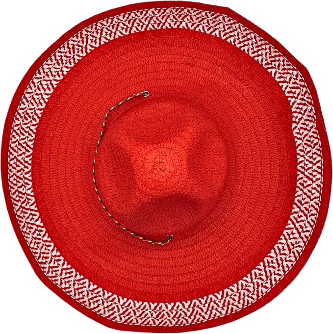 4E&#x27;s Novelty 2 Pack Sombrero Hats for Cinco de Mayo Party Mexican Hats with Chinstrap Adult