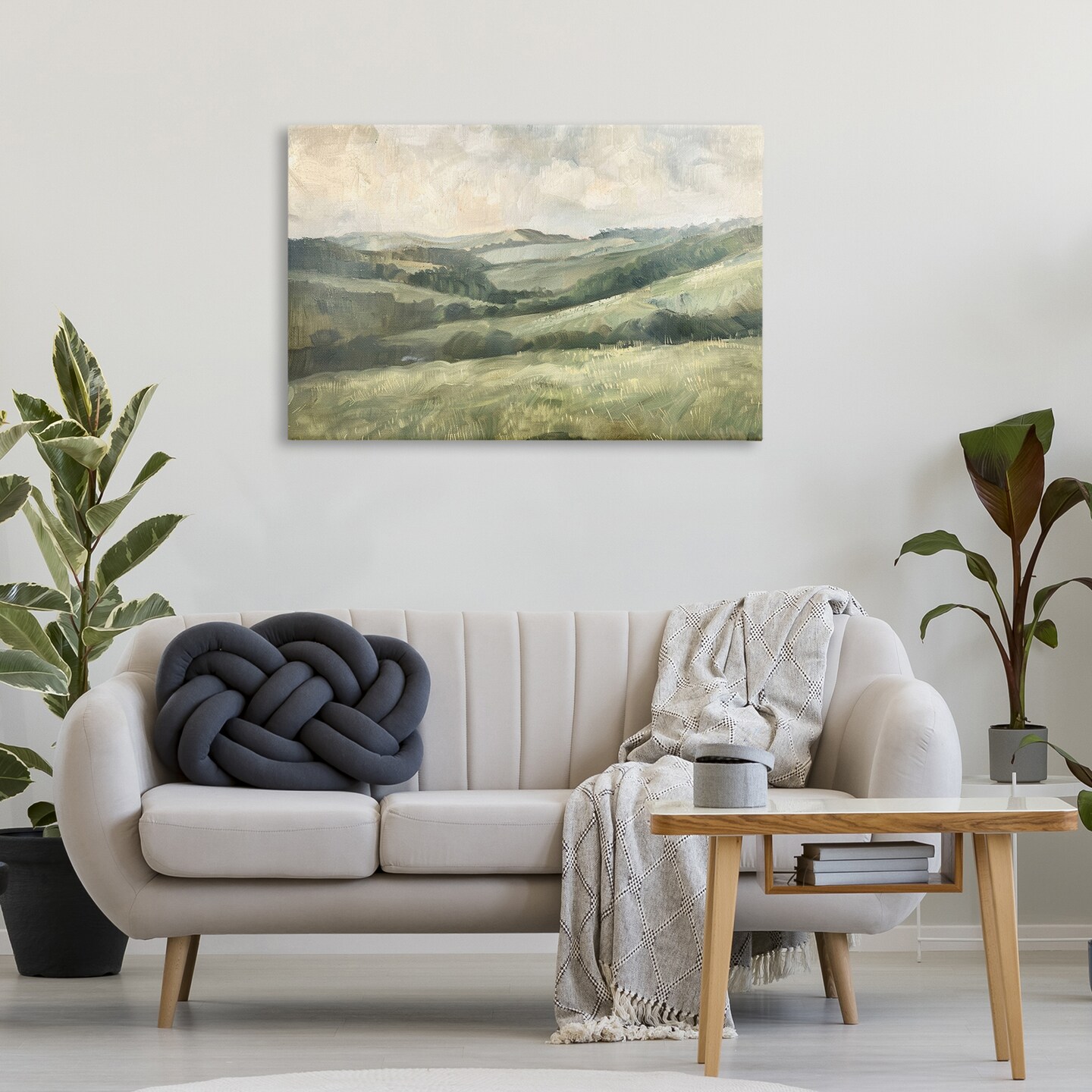Stupell Industries Green Hilly Landscape Canvas Wall Art Design by LSR Design Studio