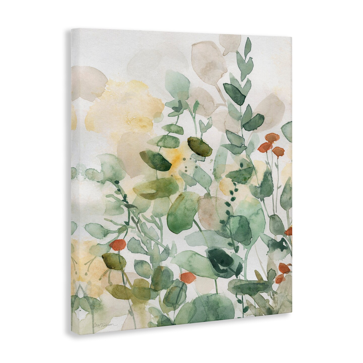 Stupell Industries Opaque Layered Leaves Canvas Wall Art Design by Carol Robinson