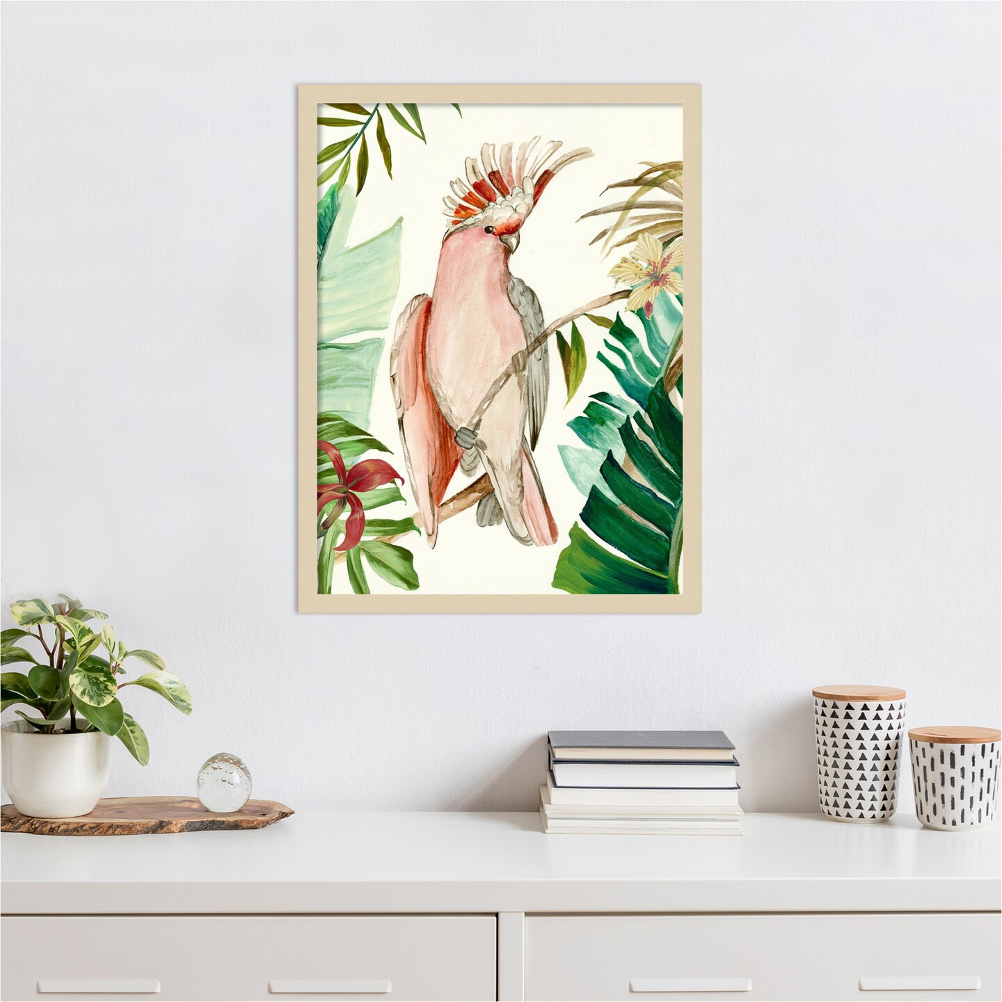 Tropical Bird I by Aimee Wilson Wood Framed Wall Art Print