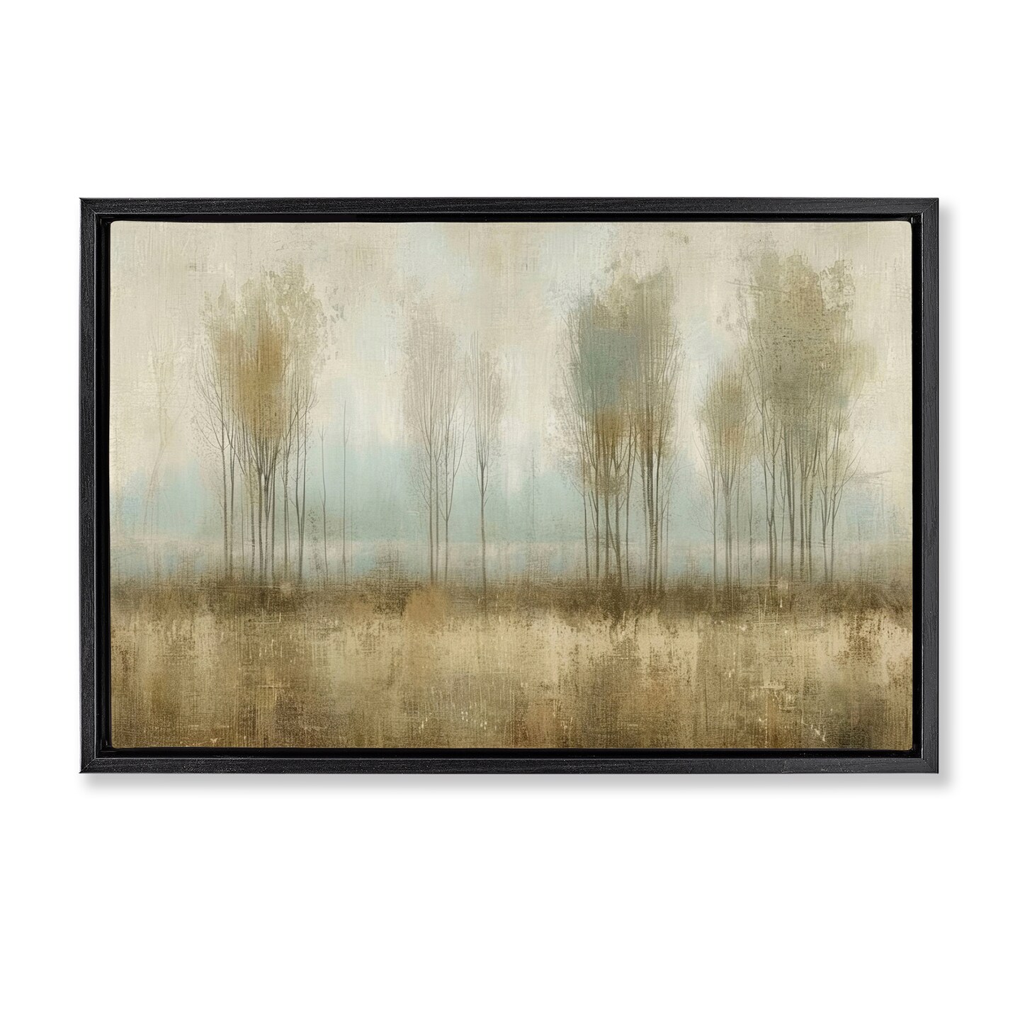 Stupell Industries Muted Forest View Floater Framed Canvas Wall Art Design by LSR Design Studio