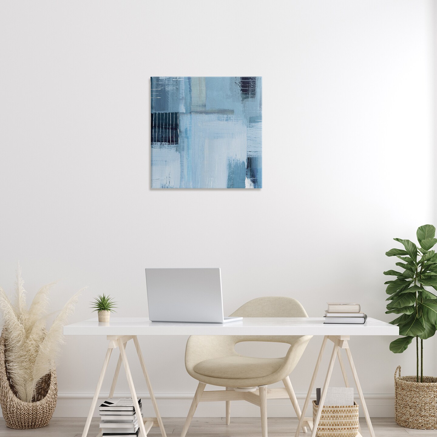 Stupell Industries Crosshatched Woven Abstract Canvas Wall Art Design by Susan Jill