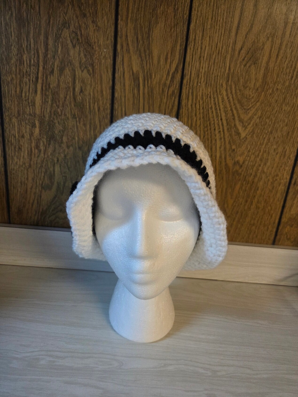 CC Black & White Crochet Knit Luxury Bucket Hat il_fullxfull.5884685284_rml3.jpg main image 2