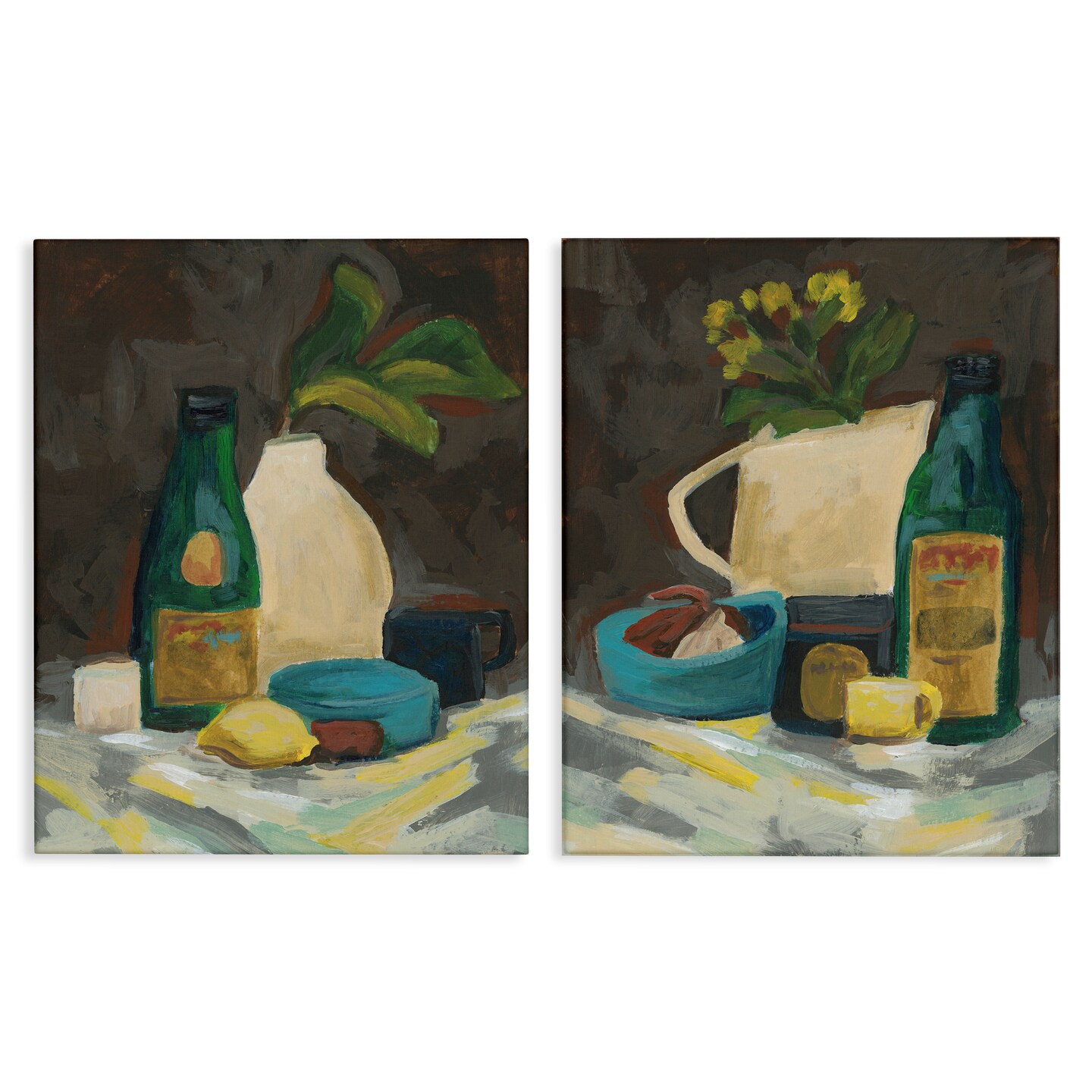 Stupell Industries Mixed Sundries Still Life 2pc Canvas Wall Art Set Design by June Erica Vess
