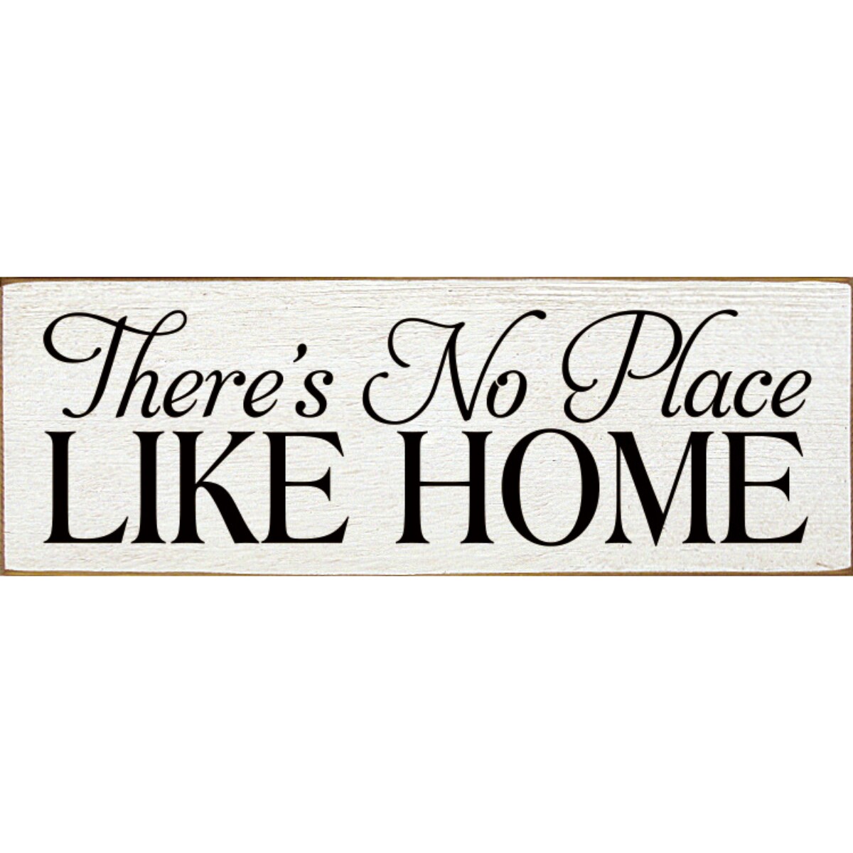 'There's No Place Like Home' Knotty Pine Wood Sign Small Rustic Wall Decor