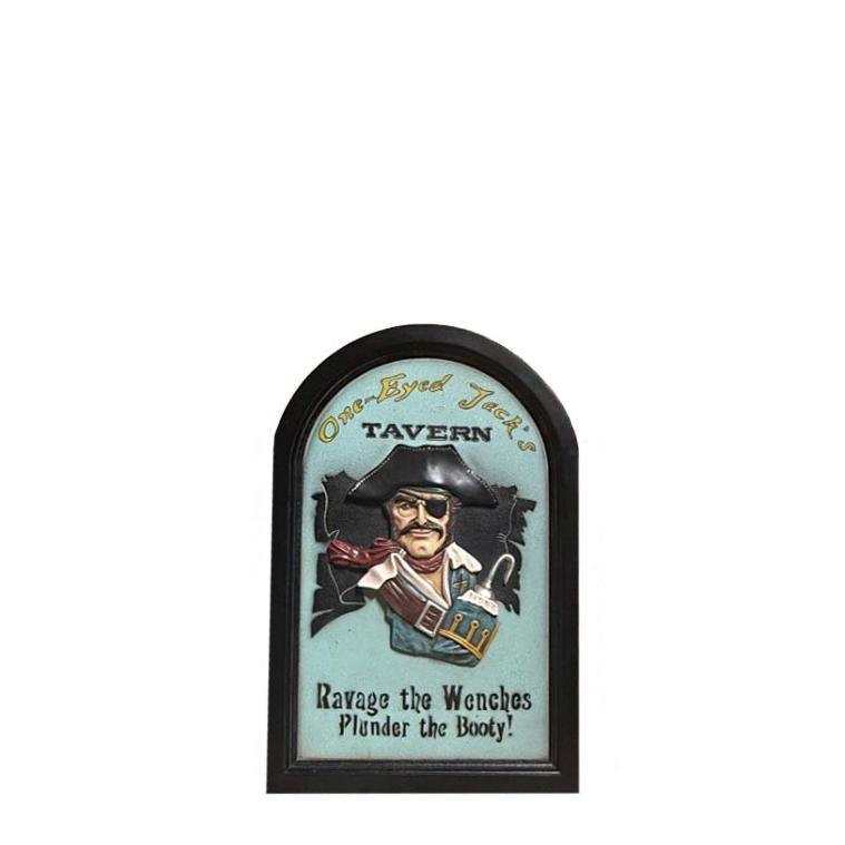 Pirate Wall Decor Jack&#x27;s Tavern Sign Statue