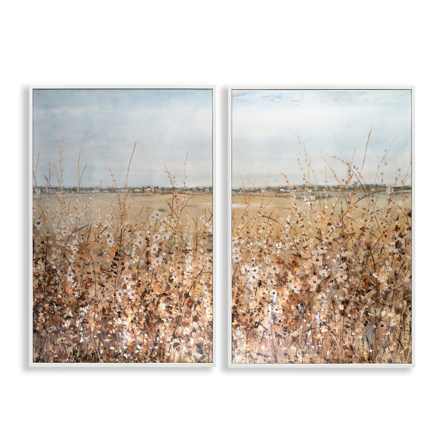 Stupell Industries Rustic Country Prairie 2pc Framed Giclee Wall Art Set Design by Tim OToole