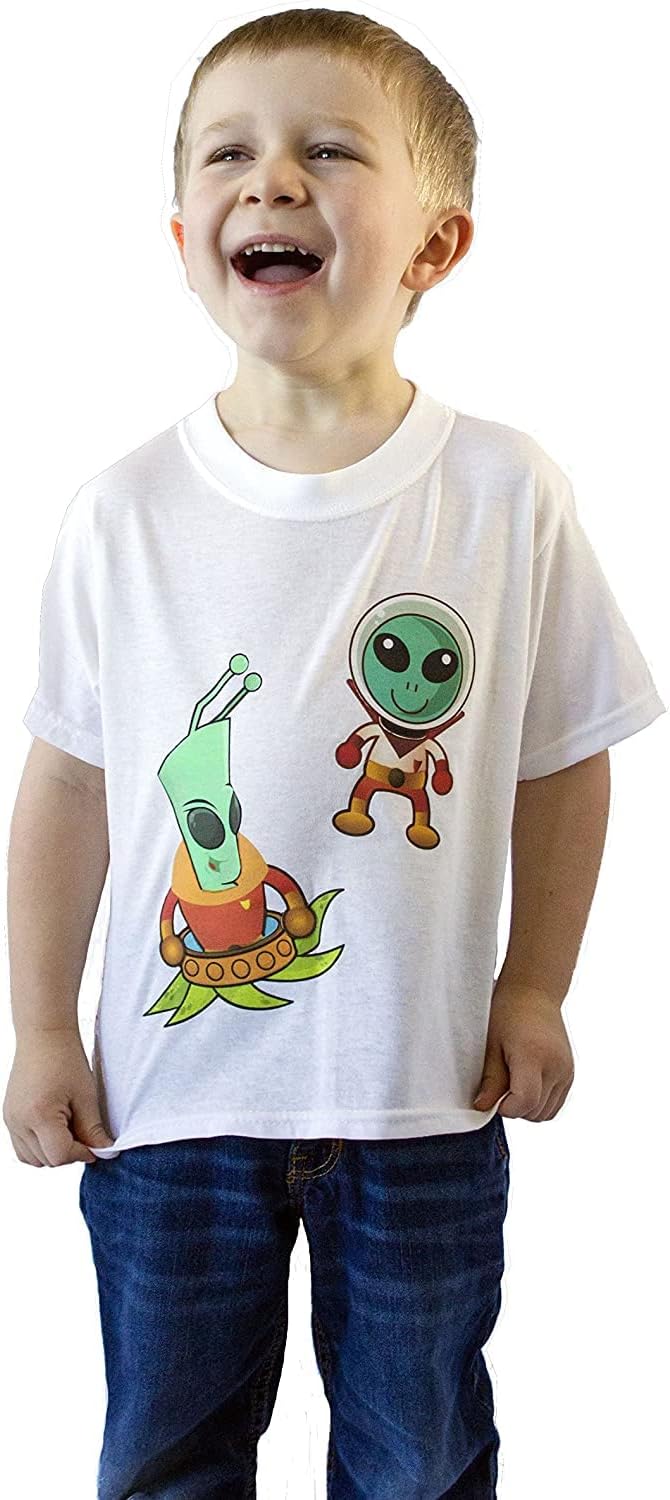 Printable Iron-on Glow Light Heat Transfer Paper for LIGHT Fabrics, sheets 8.5&#x22; x 11&#x22;, Long Lasting, Durable, Professional Quality, Easy DIY, Non-Toxic, Made in USA