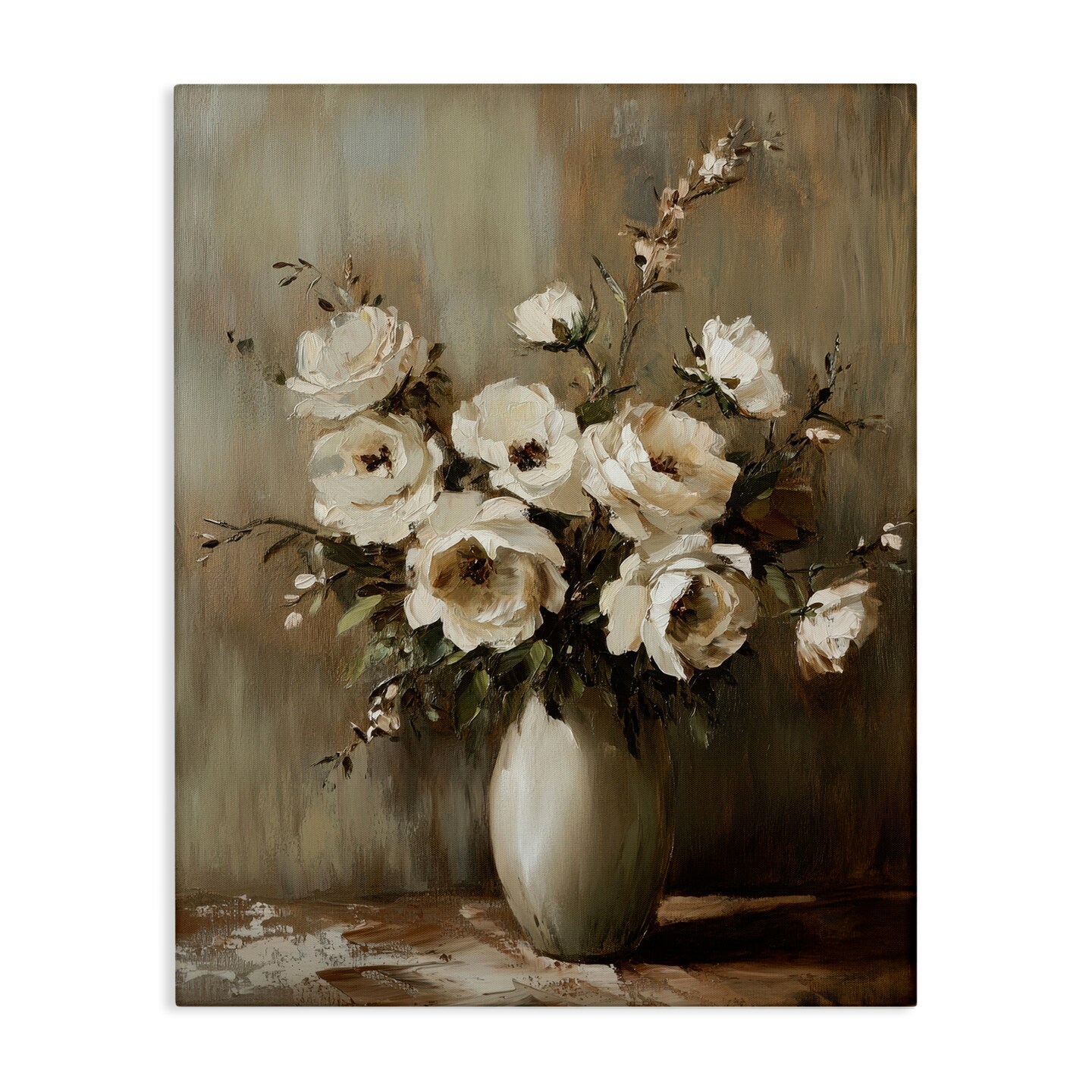 Stupell Industries Neutral Traditional Bouquet Canvas Wall Art Design by Petal Prints Design