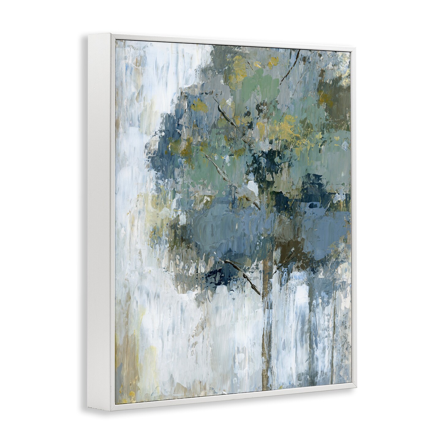 Stupell Industries Distressed Lone Tree Framed Giclee Wall Art Design by Nan