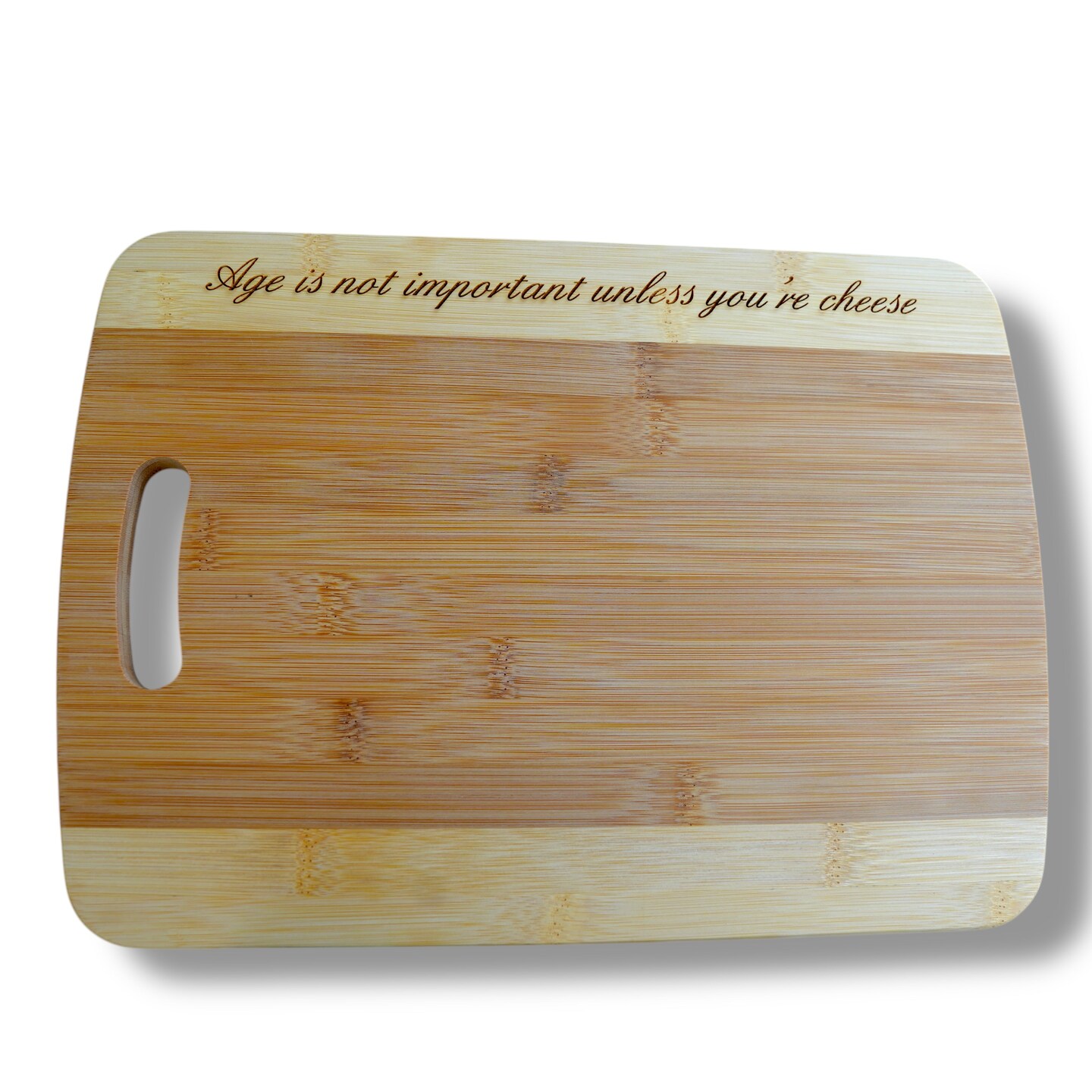Age is not important unless you're cheese Cutting Board Bamboo CTCBTT14 Age is not important unless you're cheese Cutting Board Bamboo CTCBTT14
