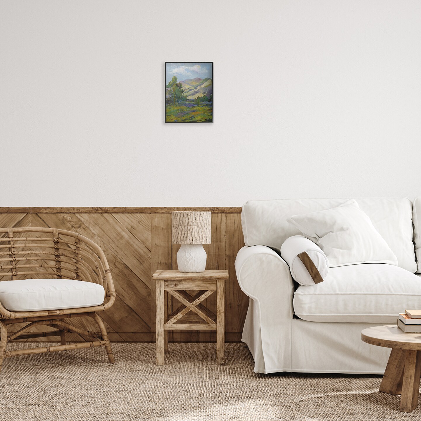 Stupell Industries Spring Day Mountain Framed Giclee Wall Art Design by Alexi Fine