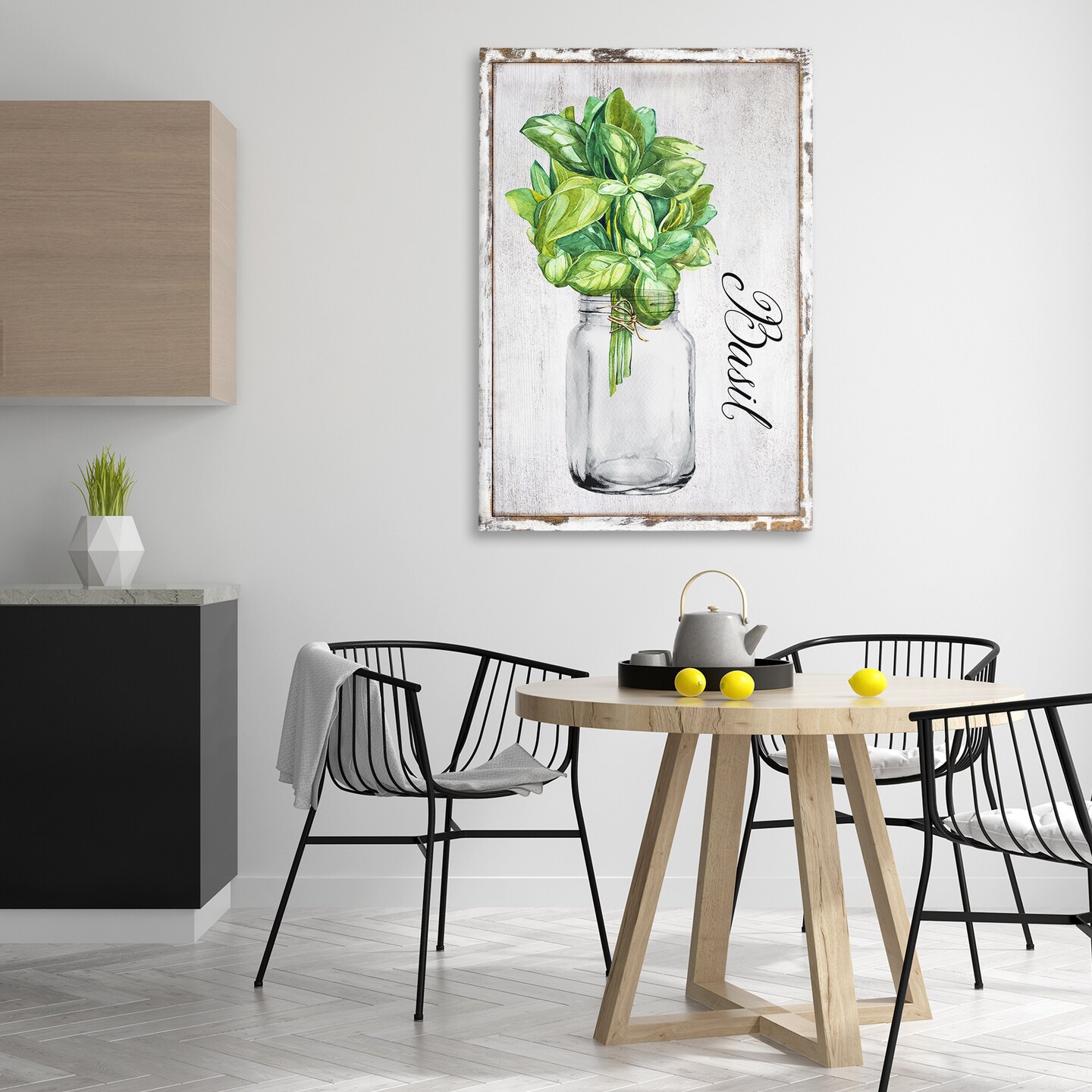 Stupell Industries Rustic Garden Basil Canvas Wall Art Design by Creatif Belle